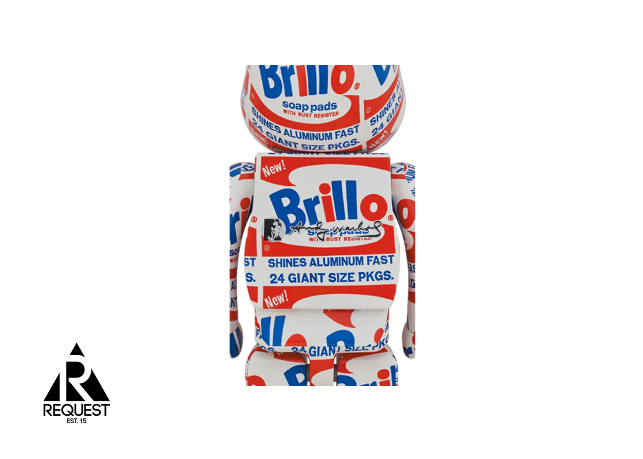Bearbrick ANDY WARHOL 1000% "Brillo" - Image 2