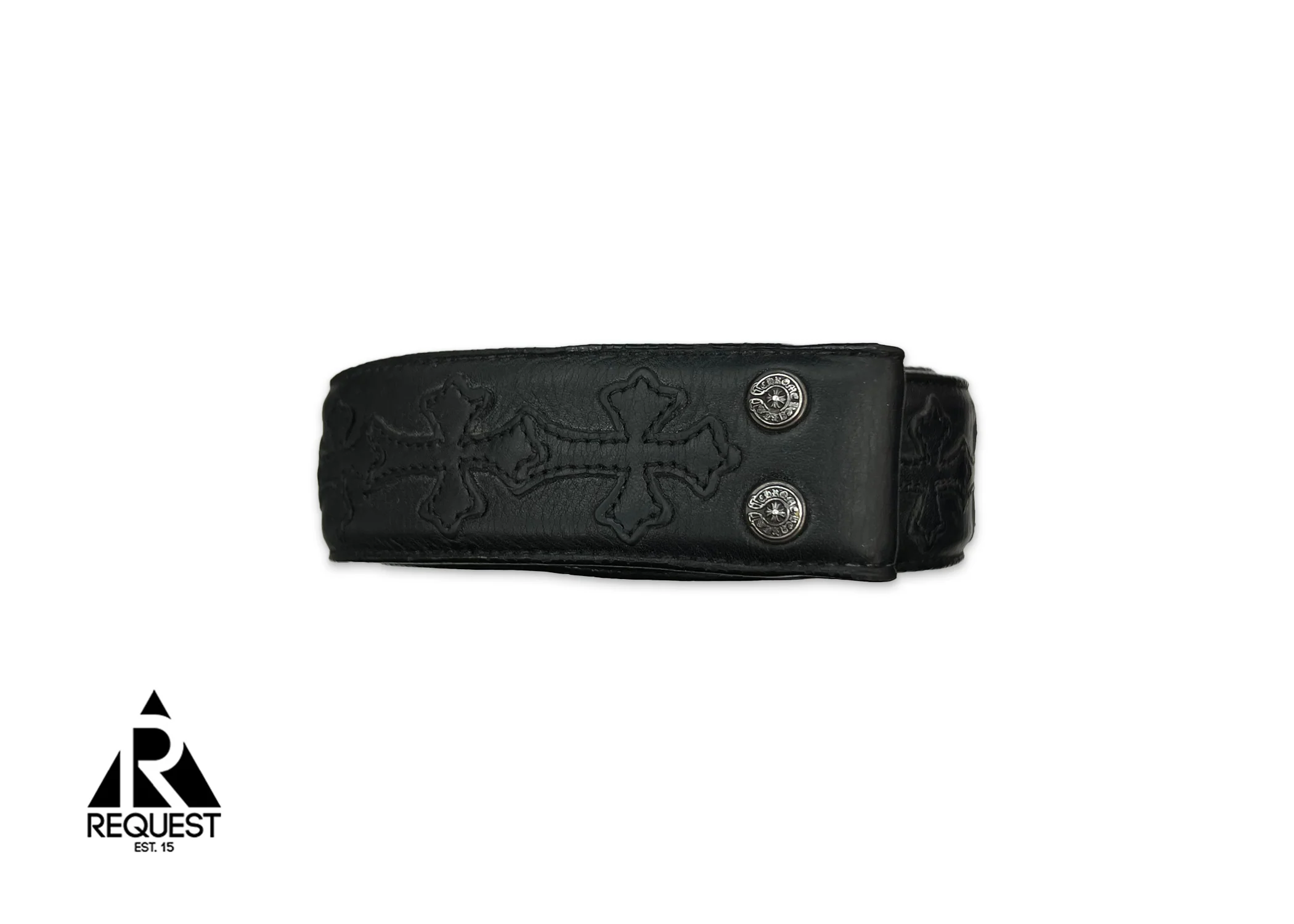Belt "Black Leather Crosses"
