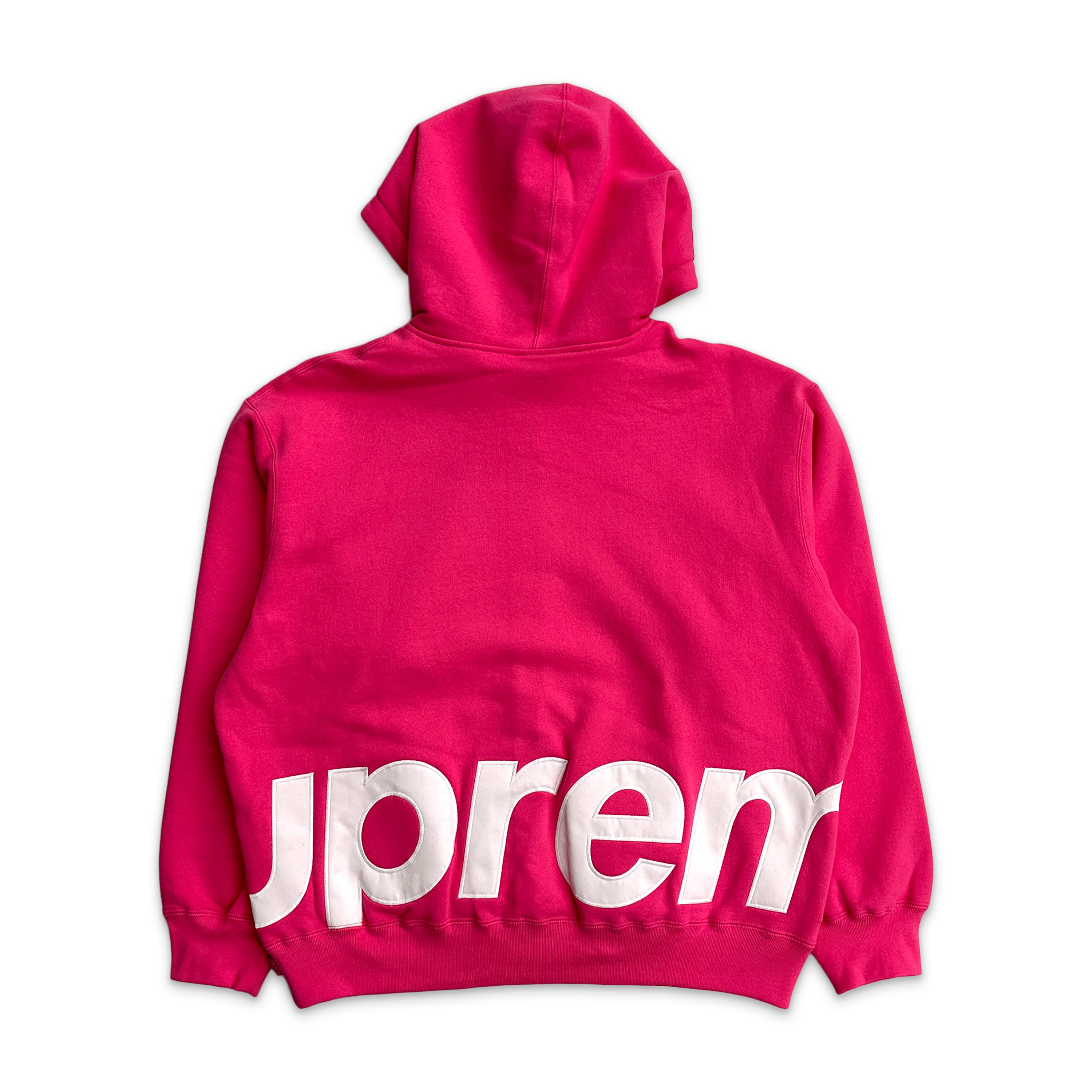 Big Logo Zip Up Hooded Sweatshirt "Magenta" - Image 2