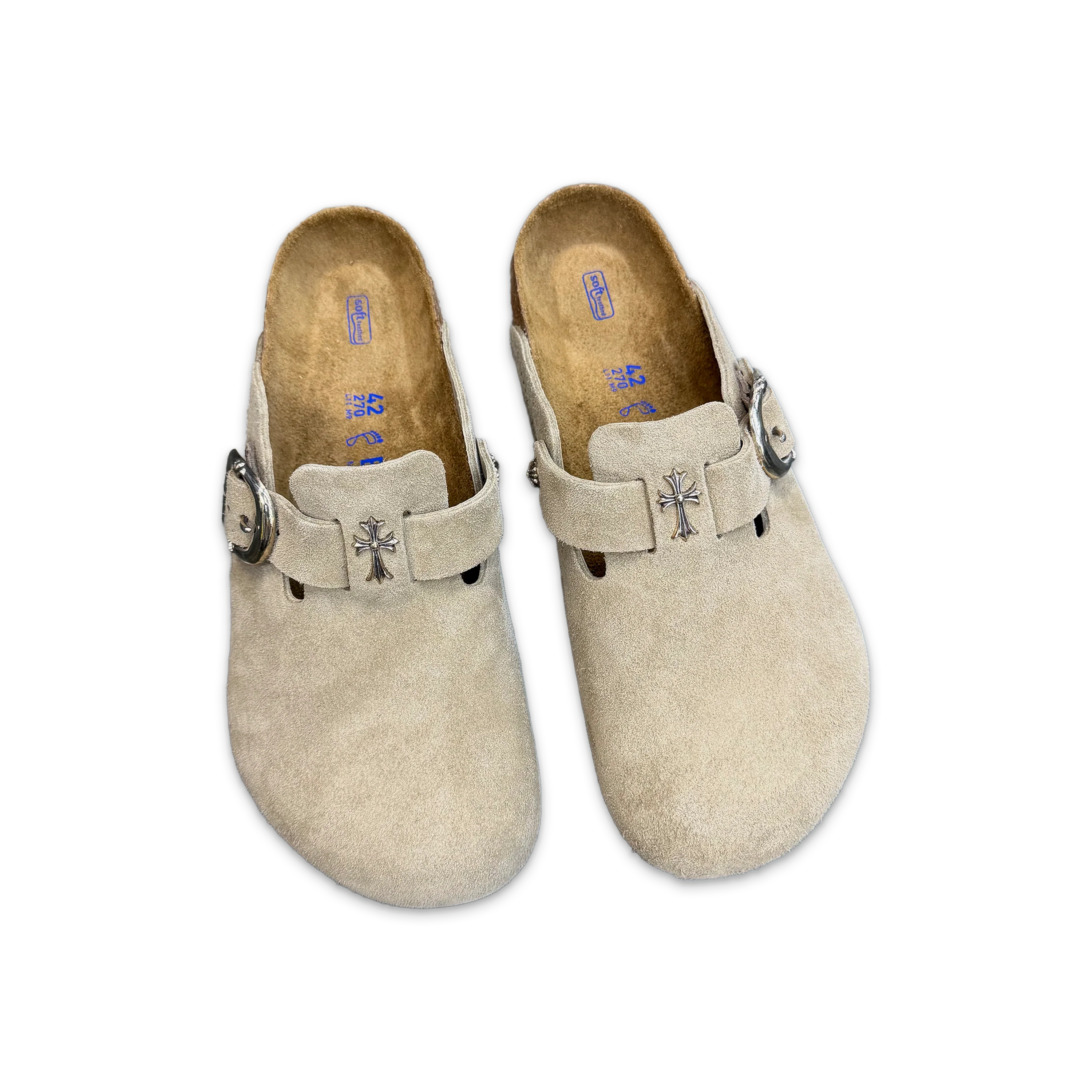 Birkenstock Boston w Cross "Taupe" - Image 2