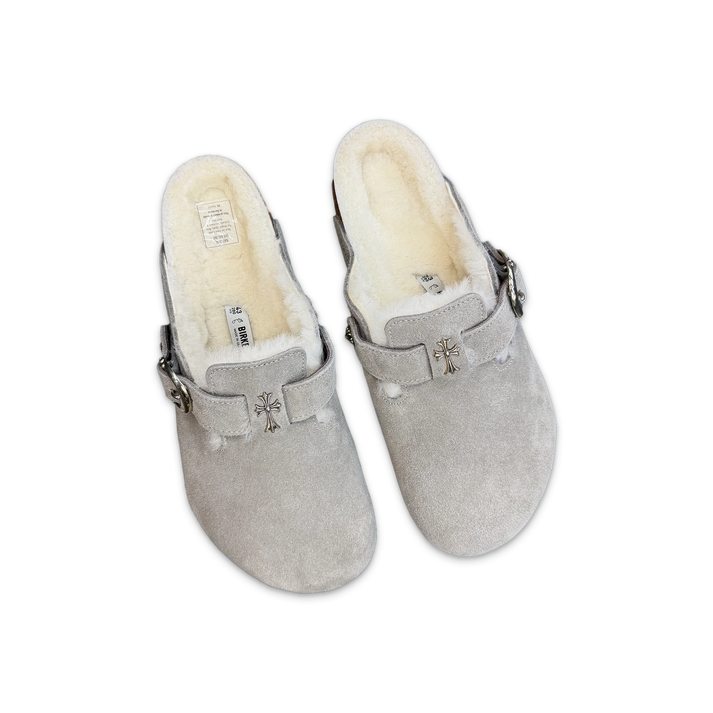 Birkenstock Sherling Boston w Cross "Stone Coin" - Image 2