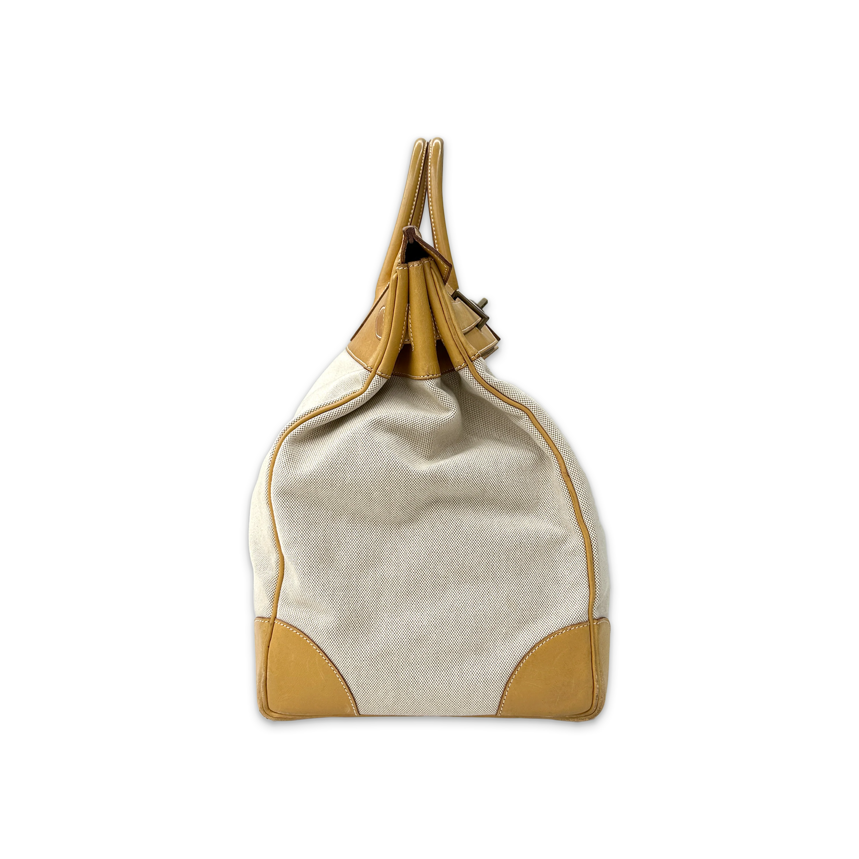Birkin HAC 50 Toile Vache Naturelle - Image 4