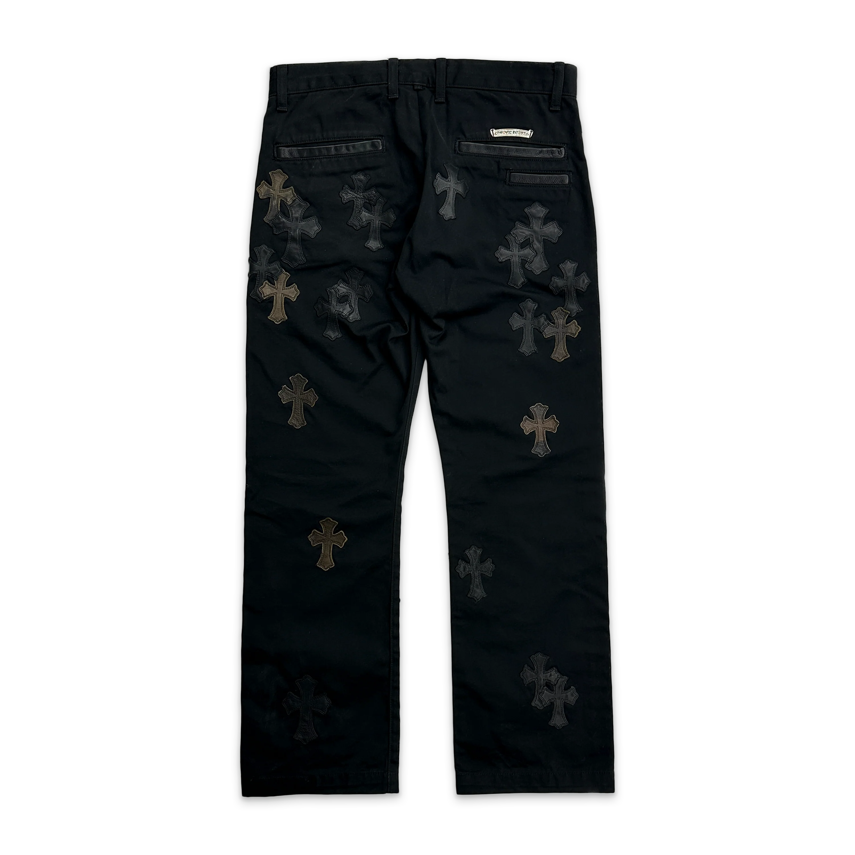 Black Chino Pants "Black & Camouflage Crosses" - Image 2