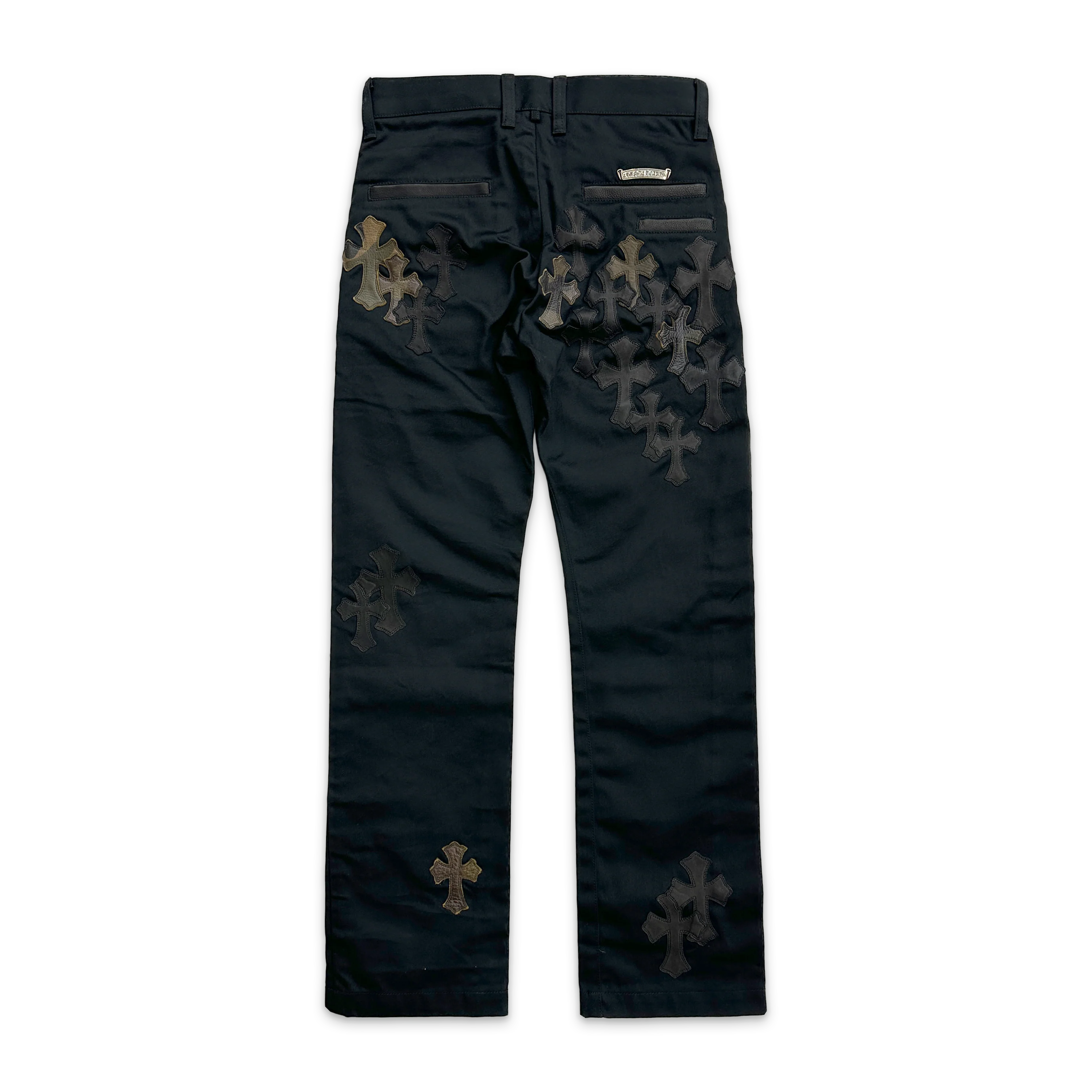 Black Chino Pants "Black & Camouflage Crosses" - Image 2