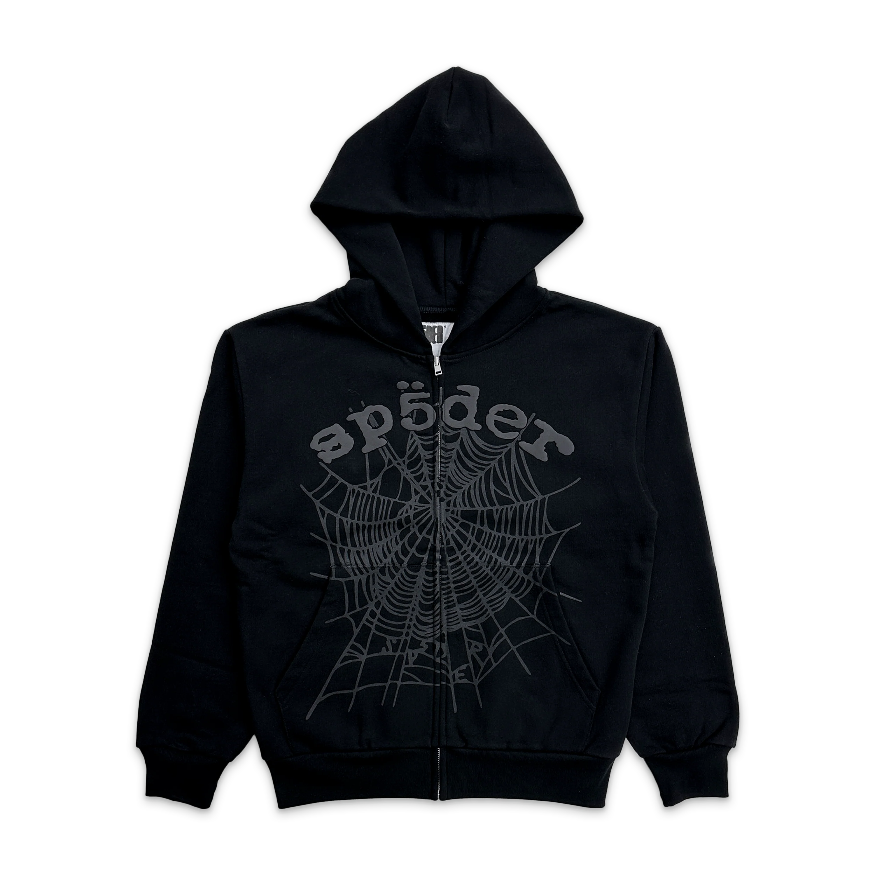 Black OG Web Zip Up Hoodie "Black"
