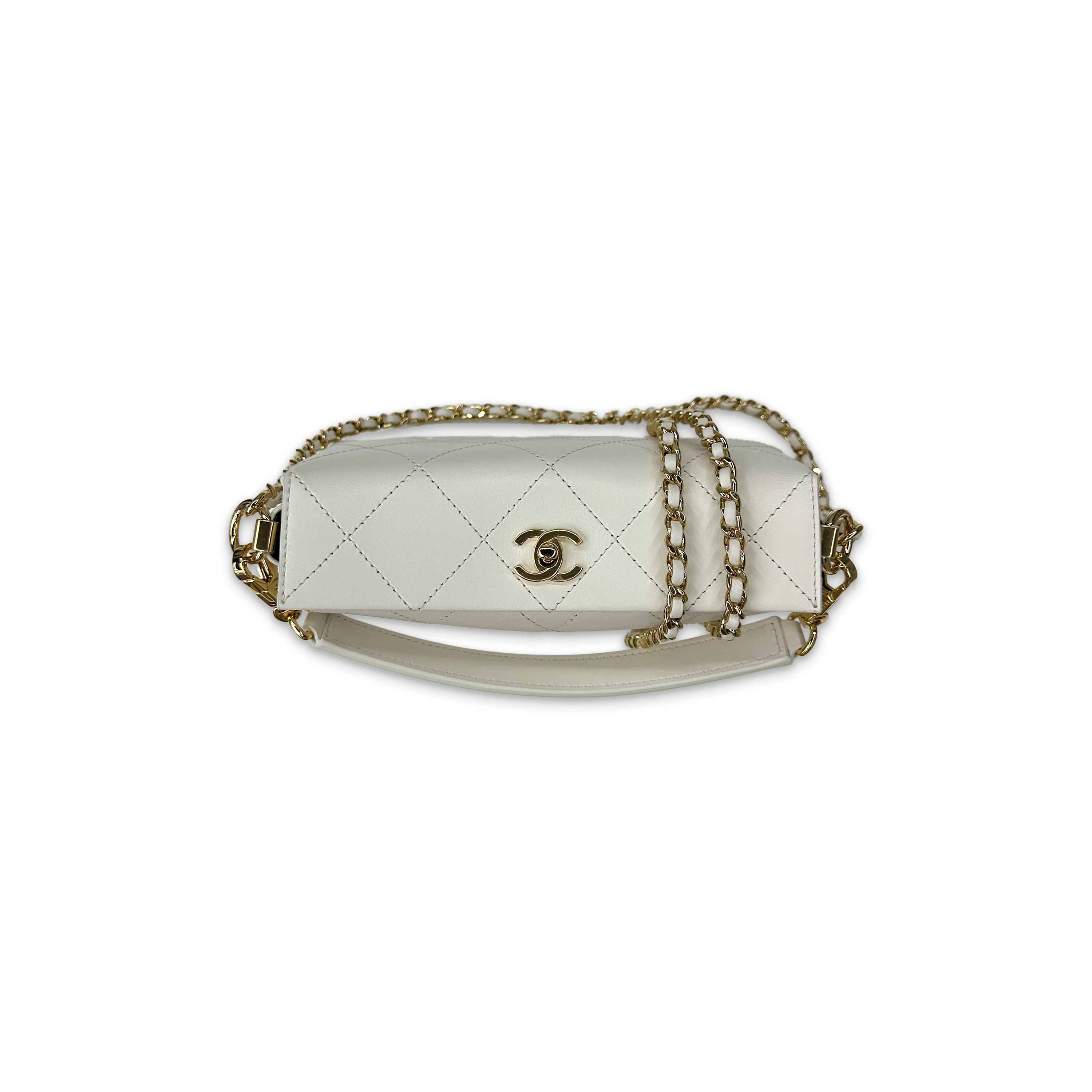 Boho Mini Top Closure Bag "White" - Image 2