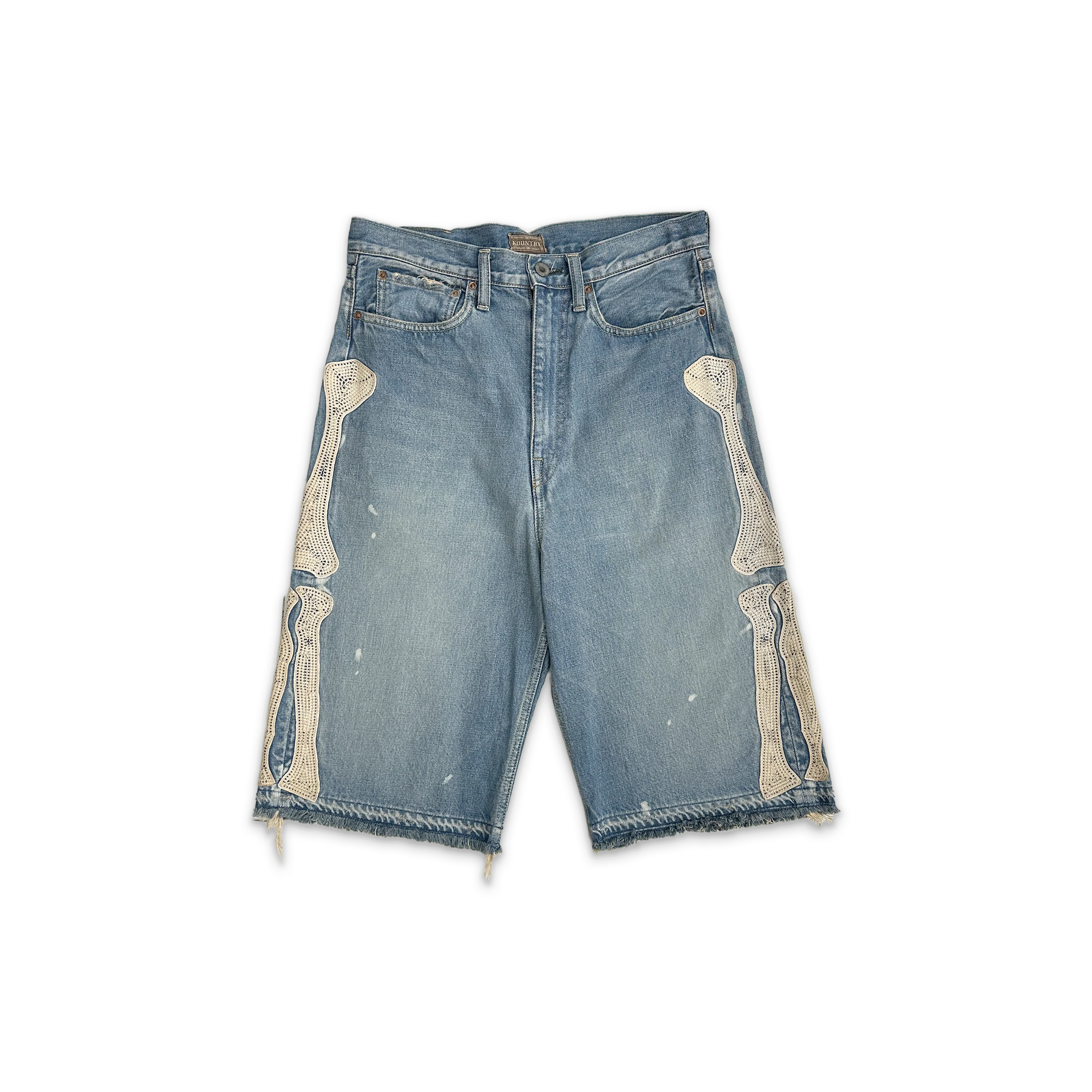 Bone 5 Pocket Denim Shorts "Blue"