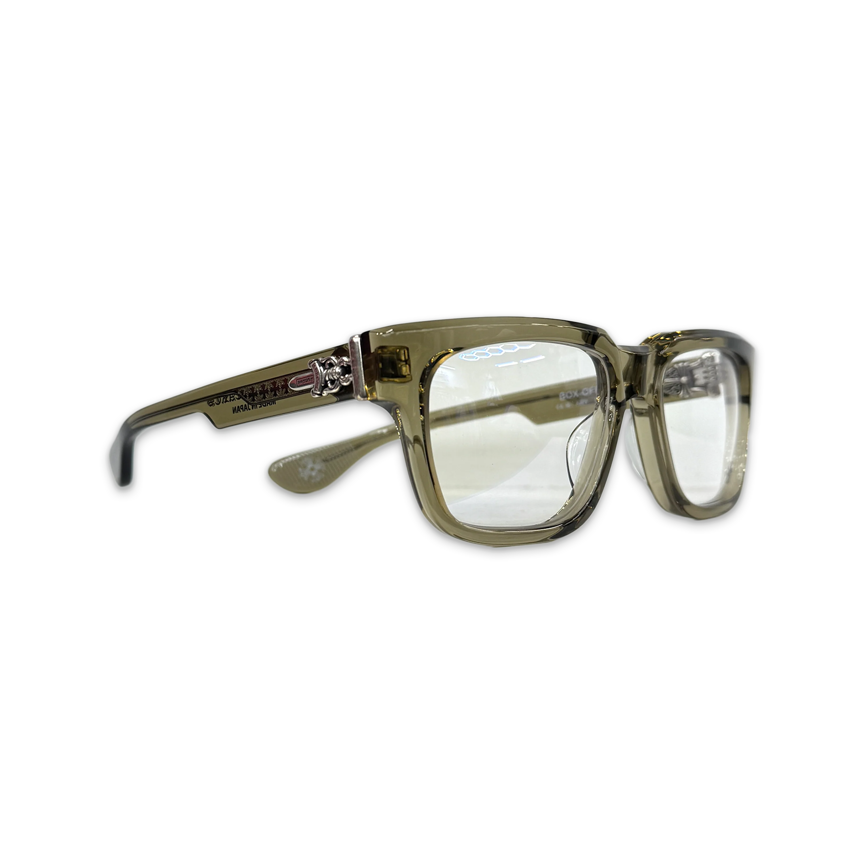 Box Officer Glasses "Transparent Brown/Silver" - Image 2