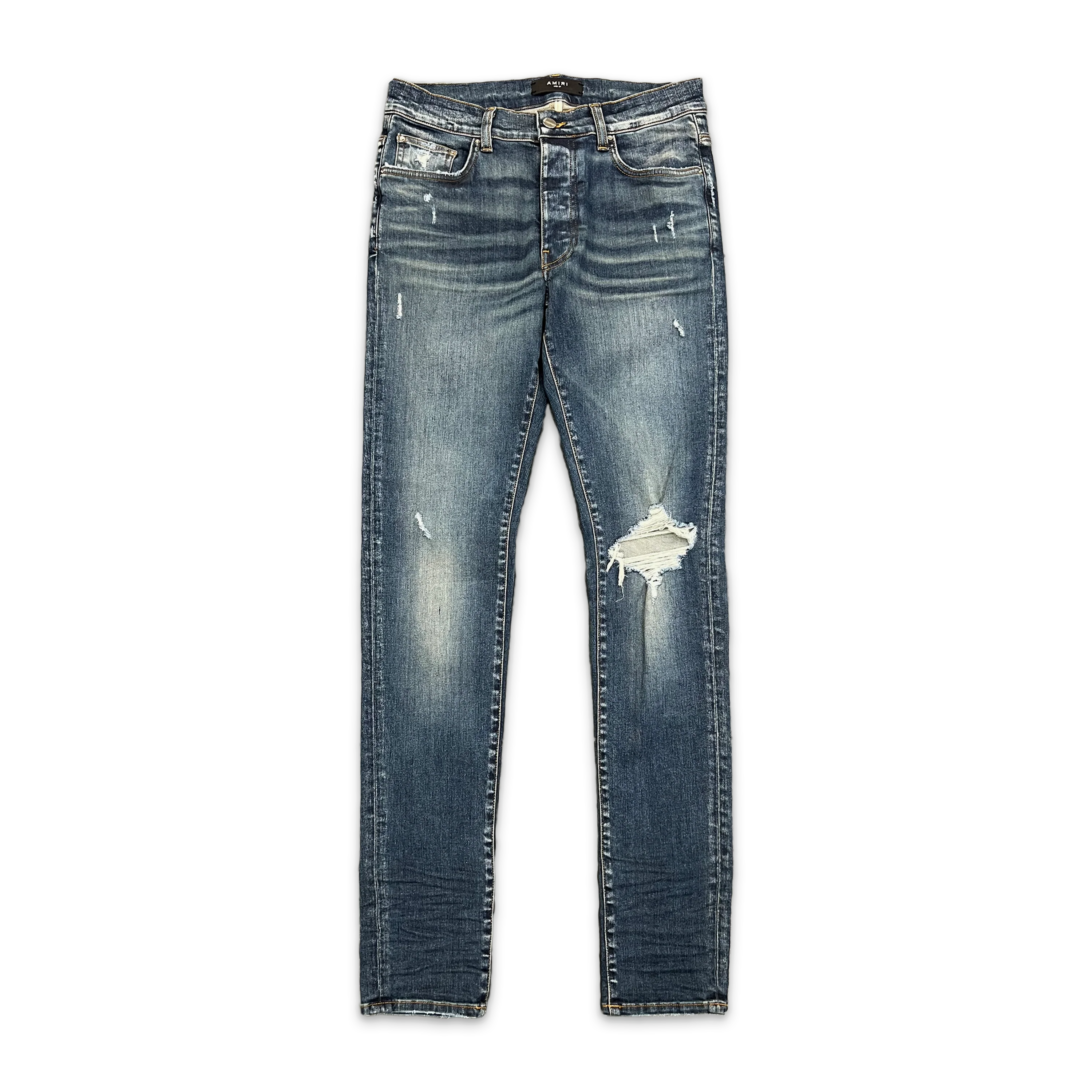 Broken Denim Jeans "Deep Classic"