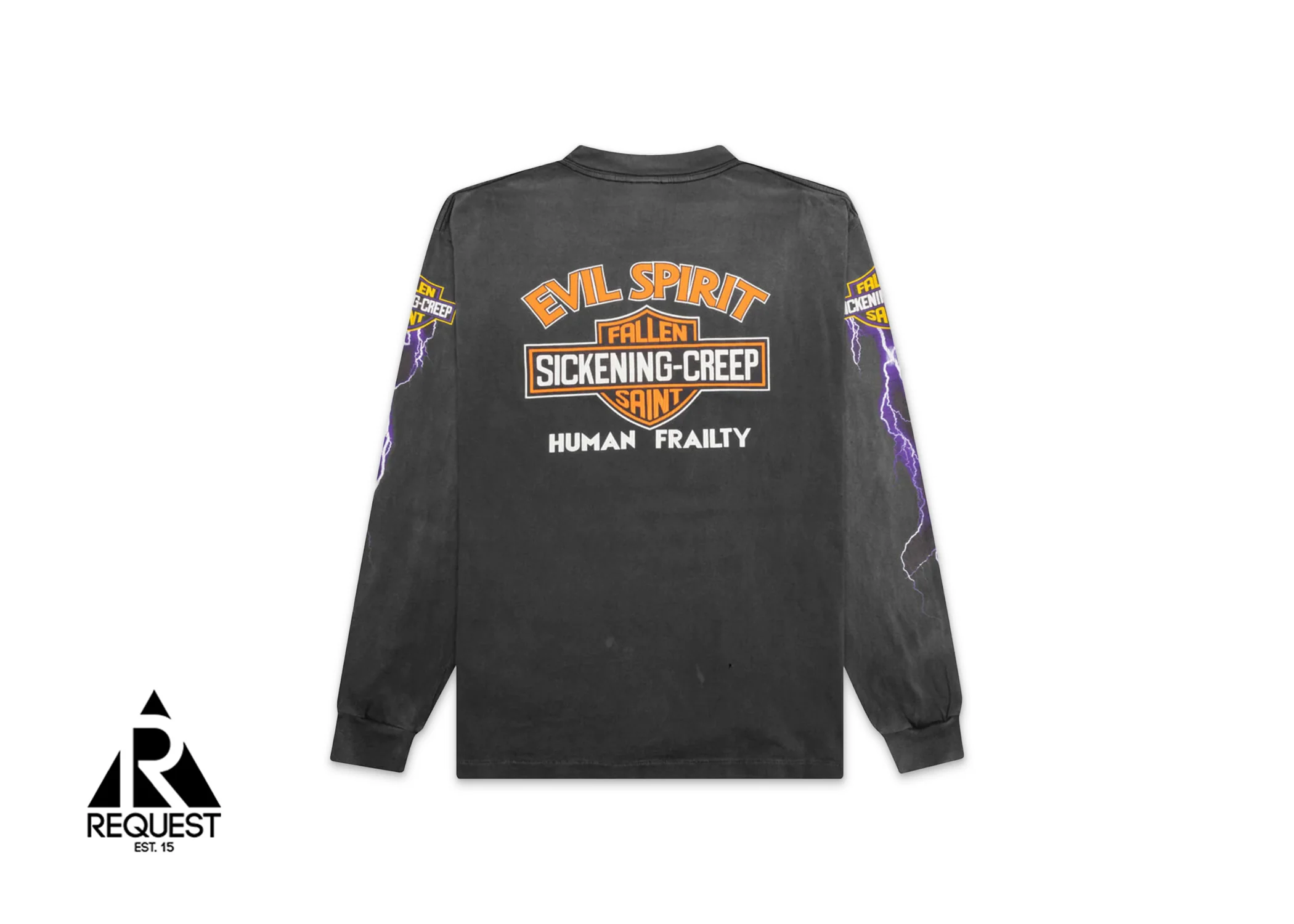 Burning Afterlife L/S Tee "Vintage Black" - Image 2