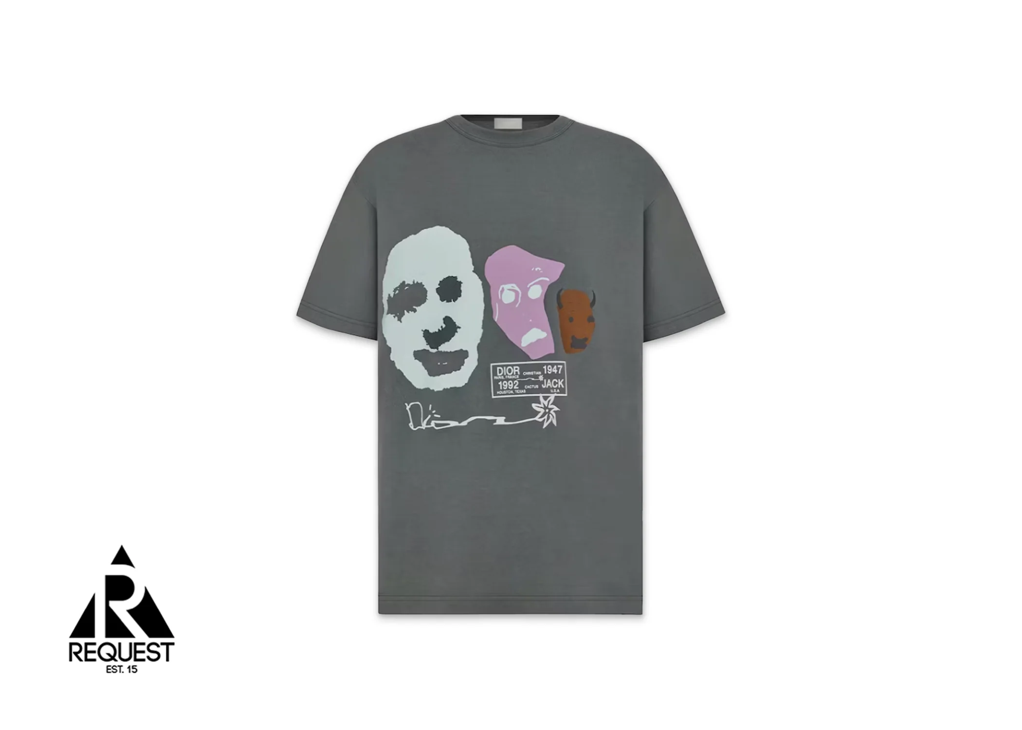 Cactus Jack Oversized Tee "Grey/Multicolor"