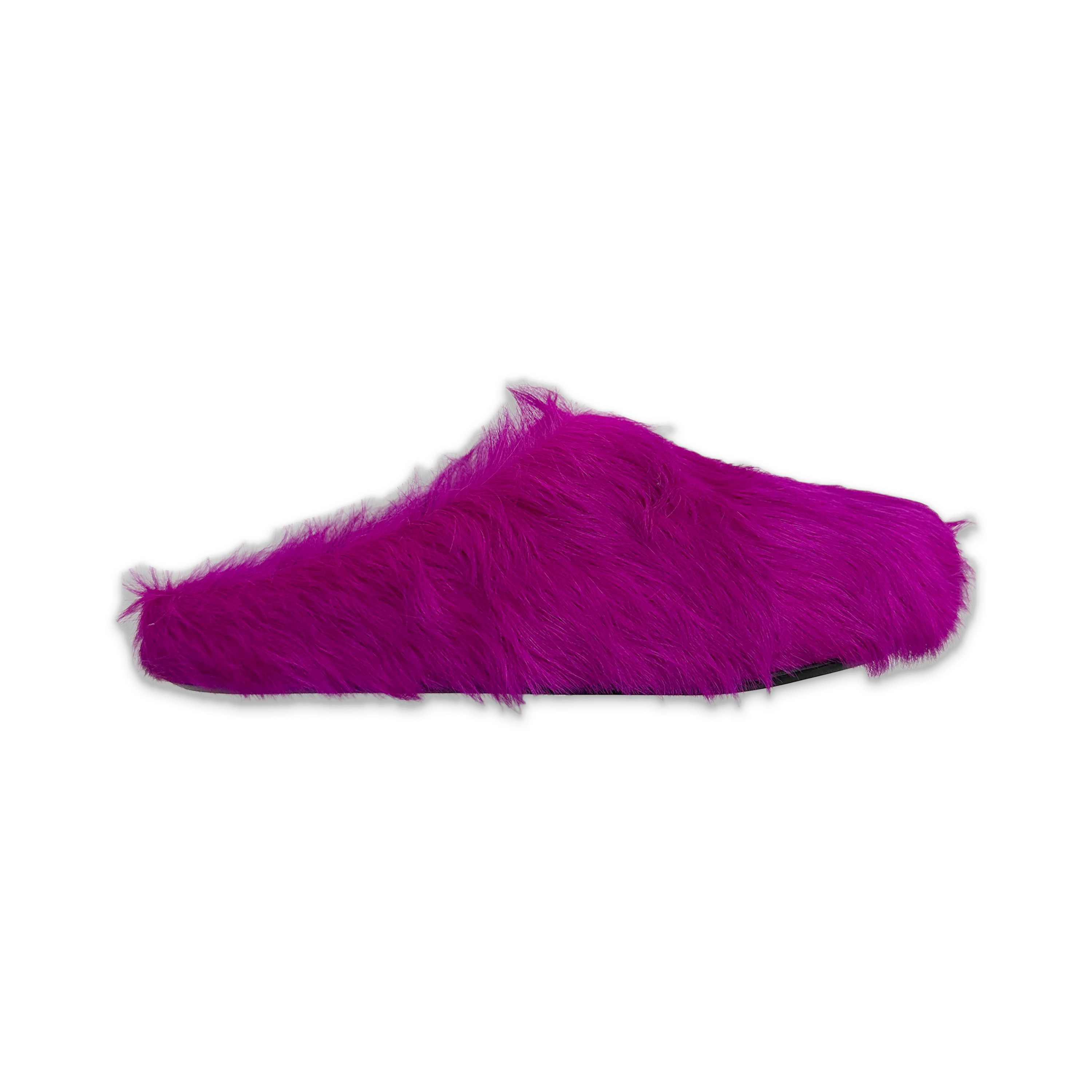 Calf Hair Fussbett Sabot Slipper "Fuchsia"