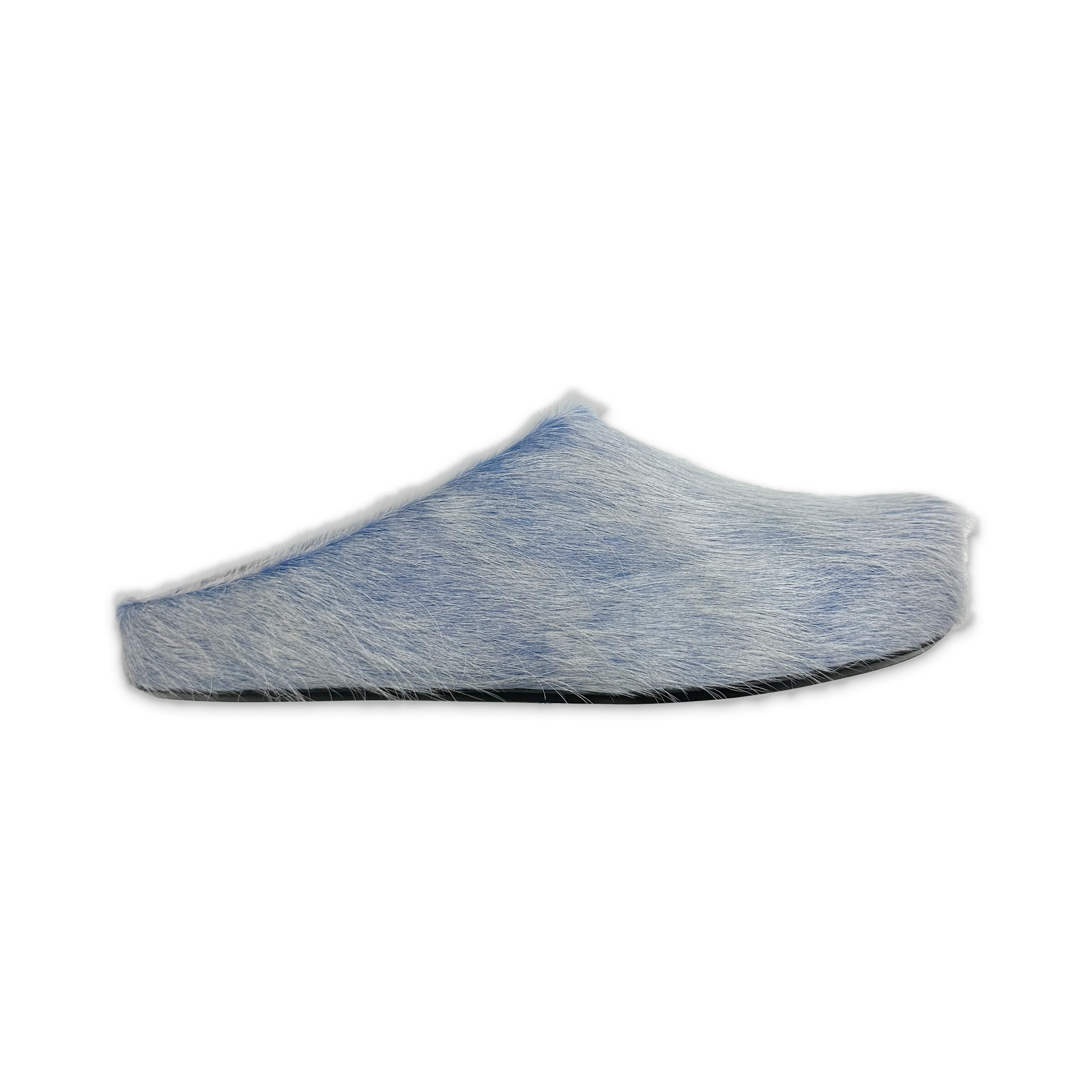 Calf Hair Sabot Slipper "Blue Lilac"