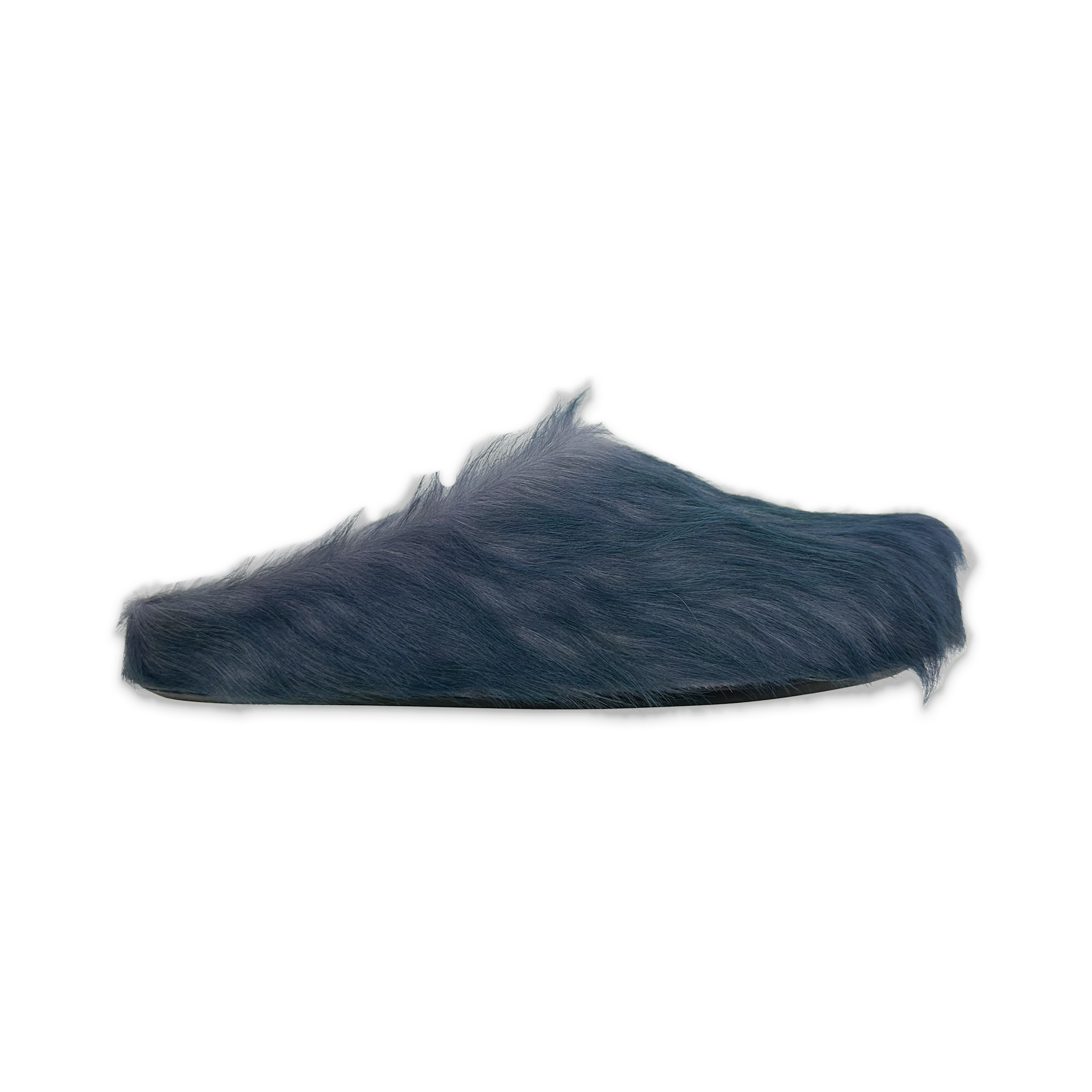 Calf Hair Sabot Slipper "Dark Limoges"
