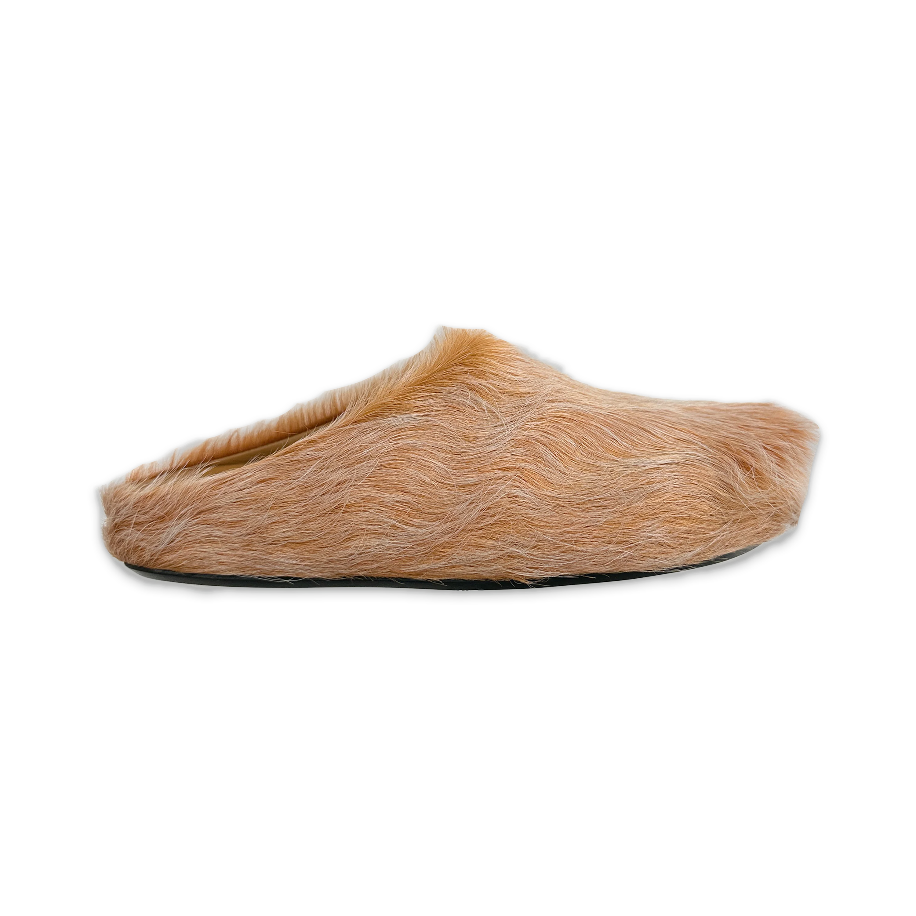 Calf Hair Sabot Slipper "Winter Wheat"