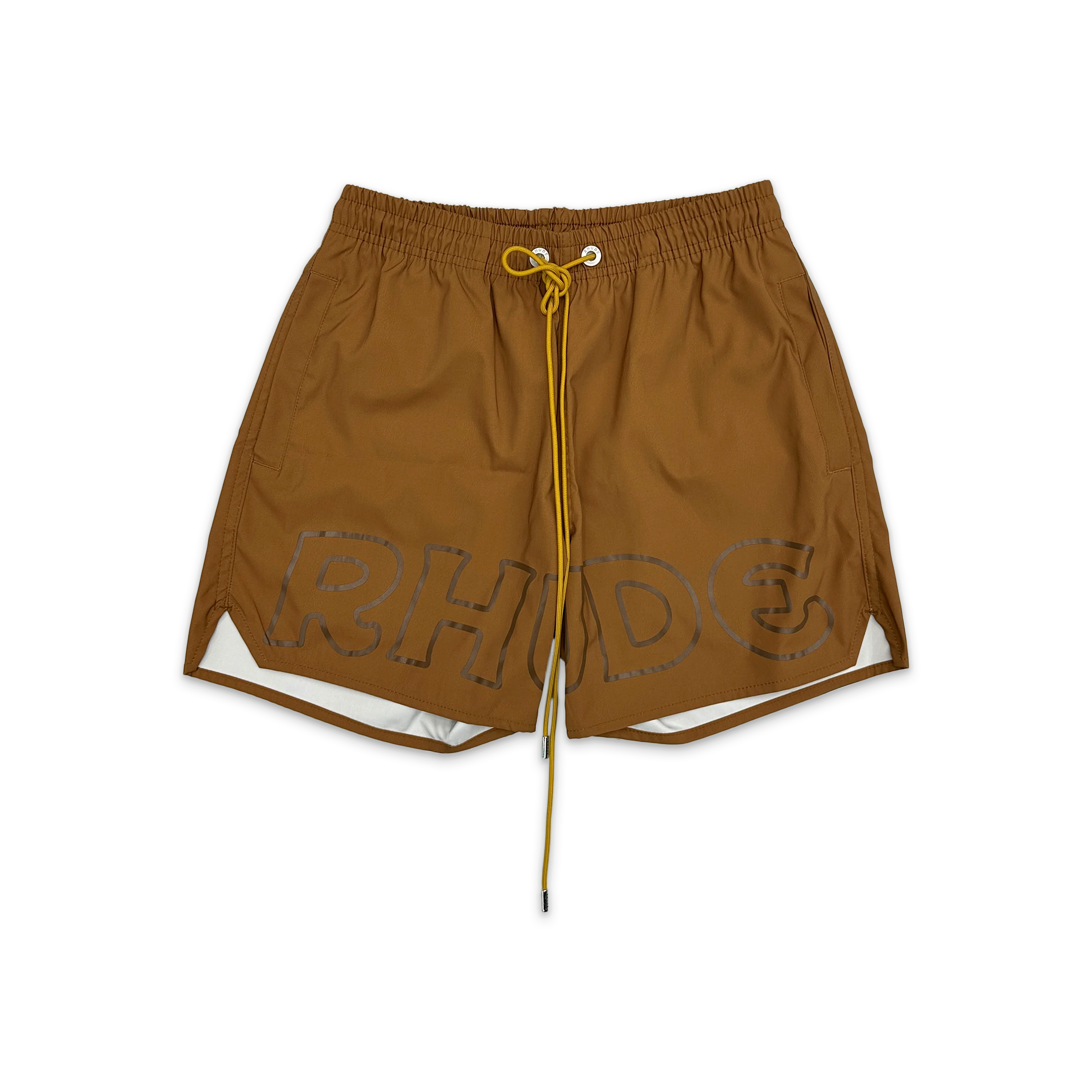 Camel Logo Swim Trunks "Brown"