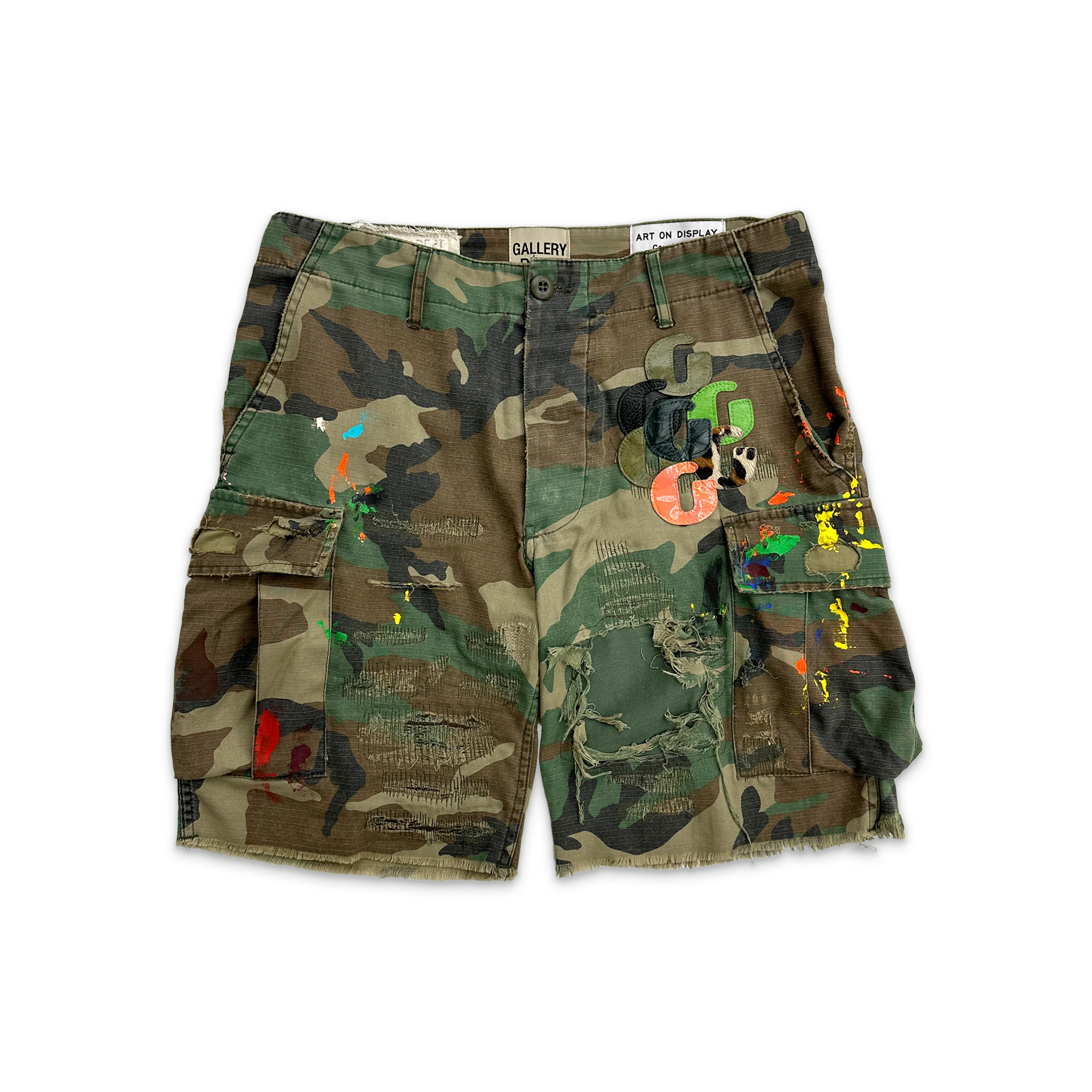 Camo Cargo G-Patch Shorts "Woodland Camo"