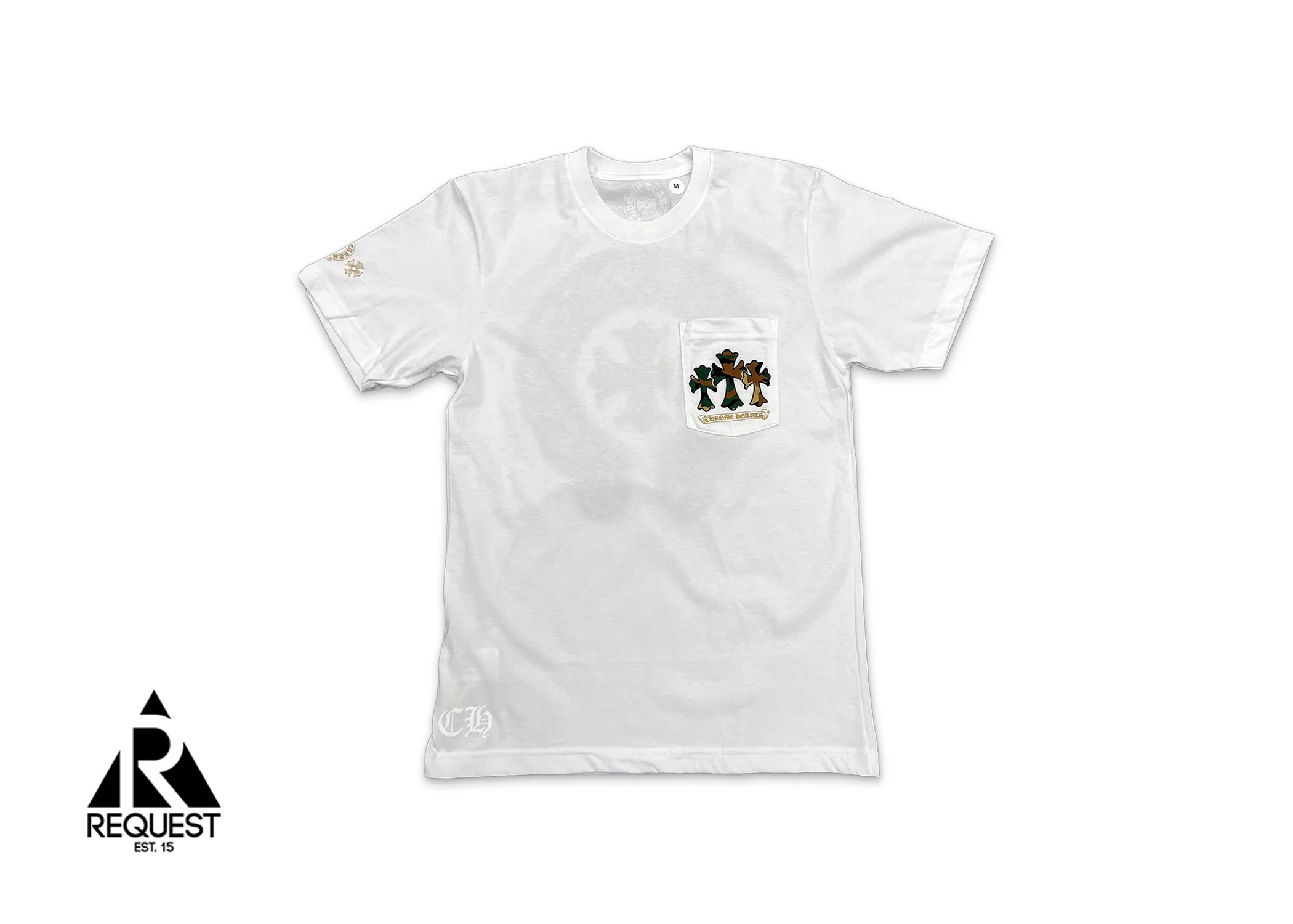 Camo Horseshoe Logo Tee "White"