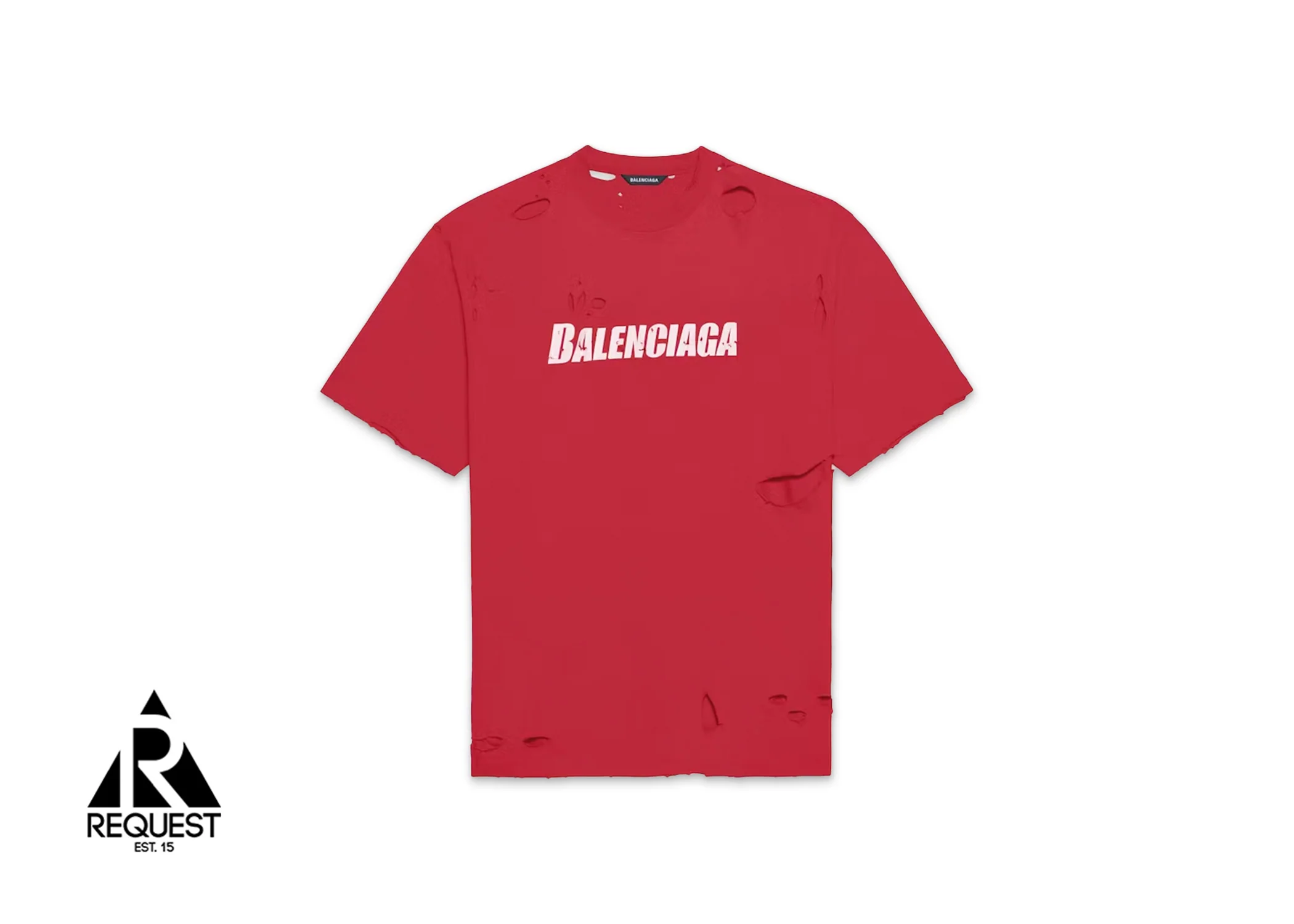 Caps Destroyed Flatground Tee "Raspberry/White"