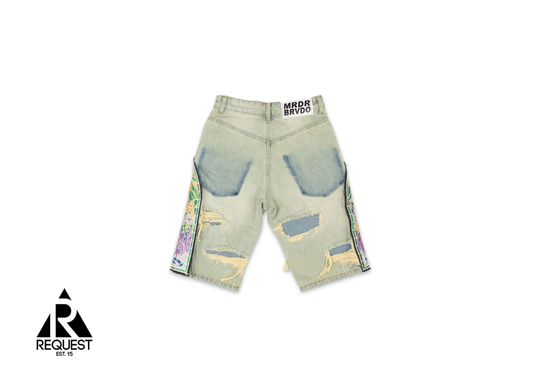 Cathedral Denim Shorts "Blue" - Image 2