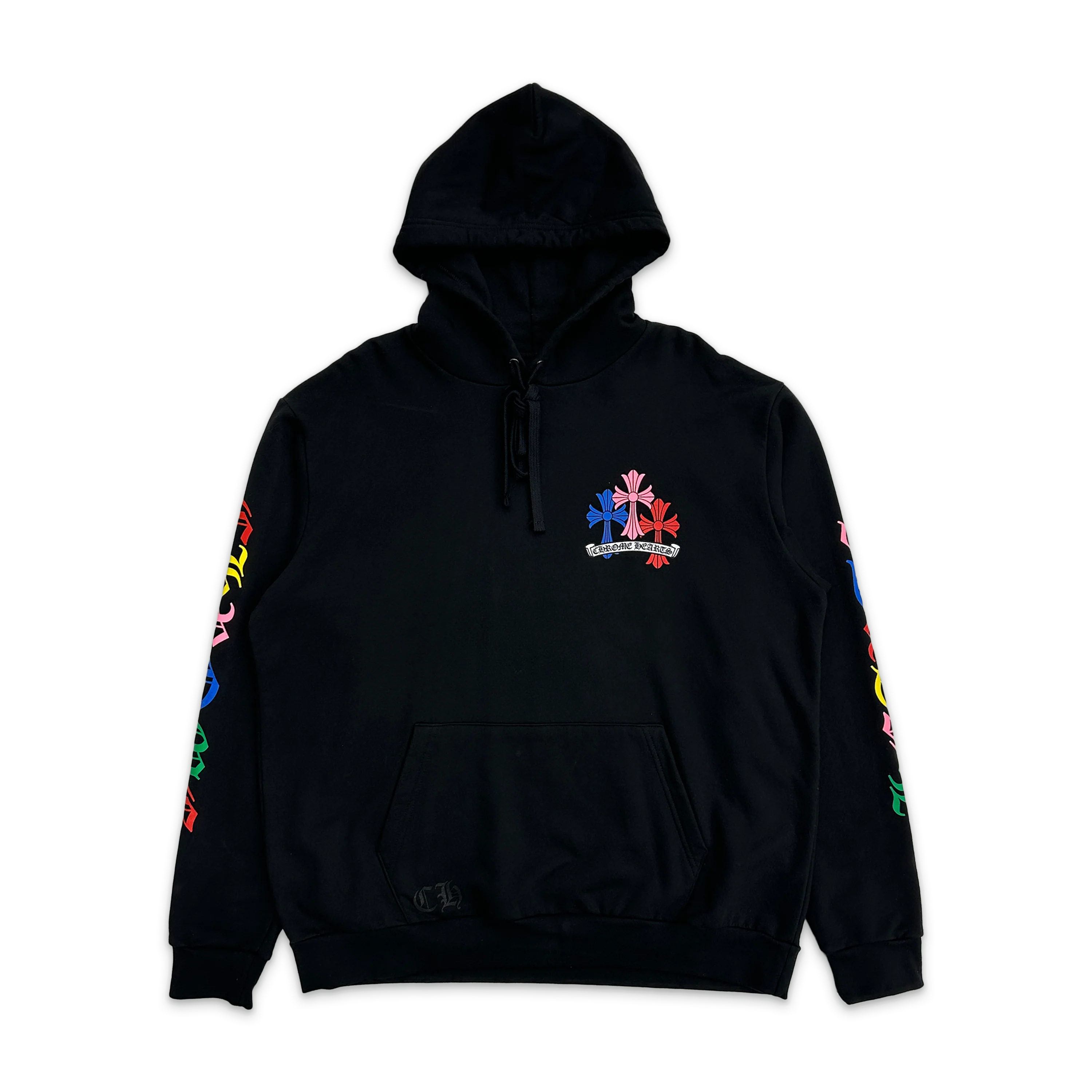 Cemetery Cross Print Pullover Hoodie "Black Multi"