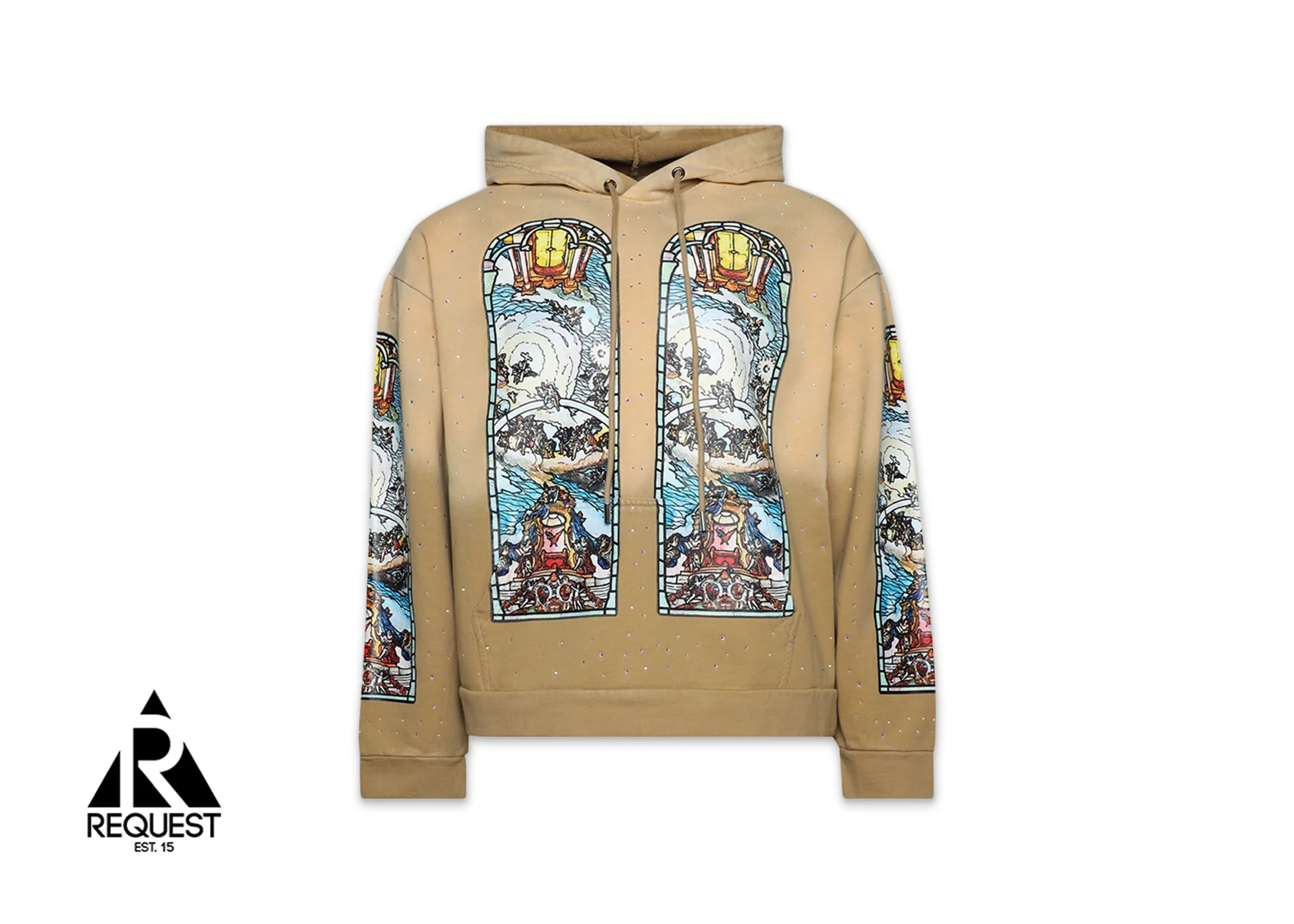 Chalice Embroidered Hooded Sweatshirt "Cream"