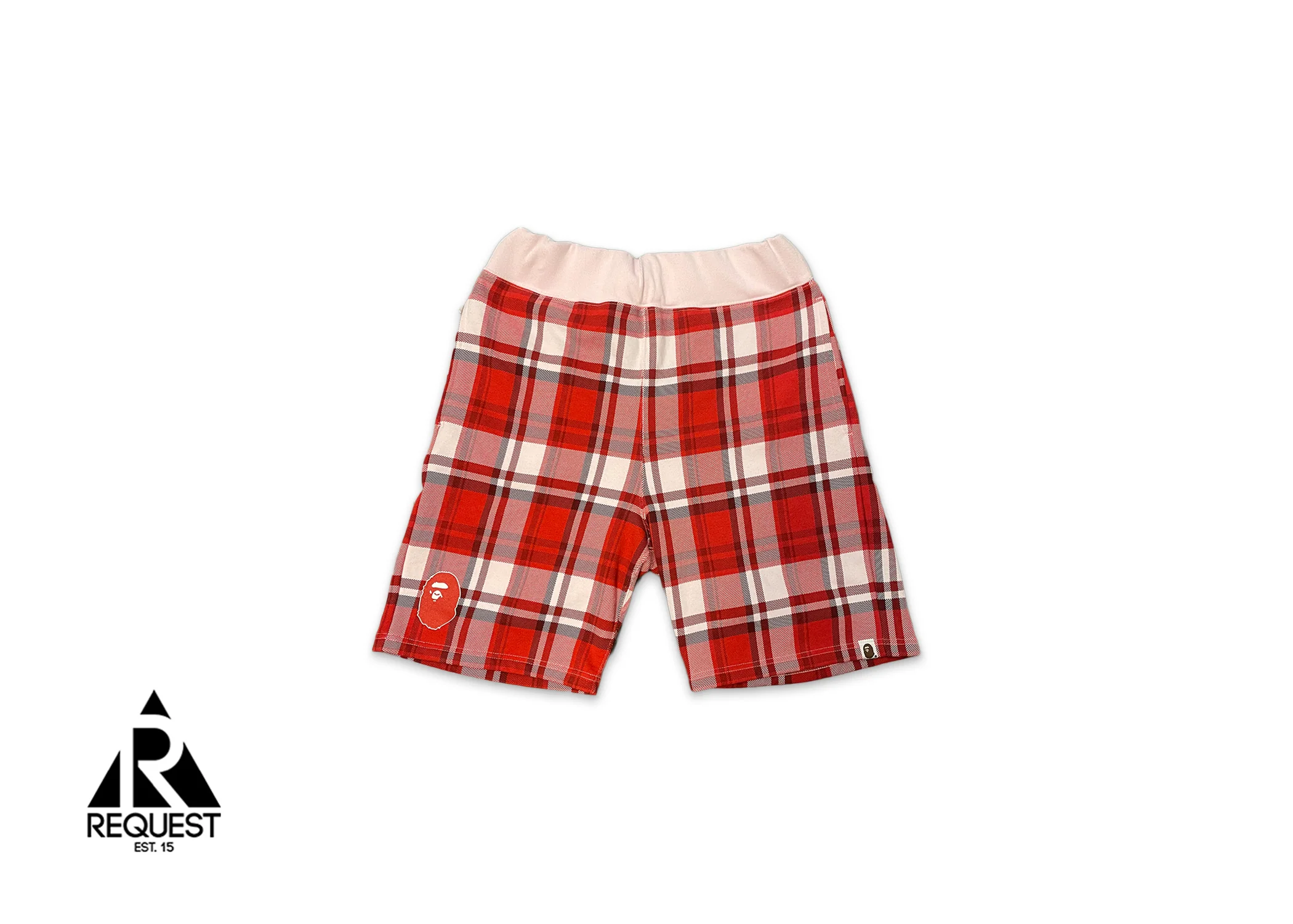 Check Gift Sweat Shorts "Red"