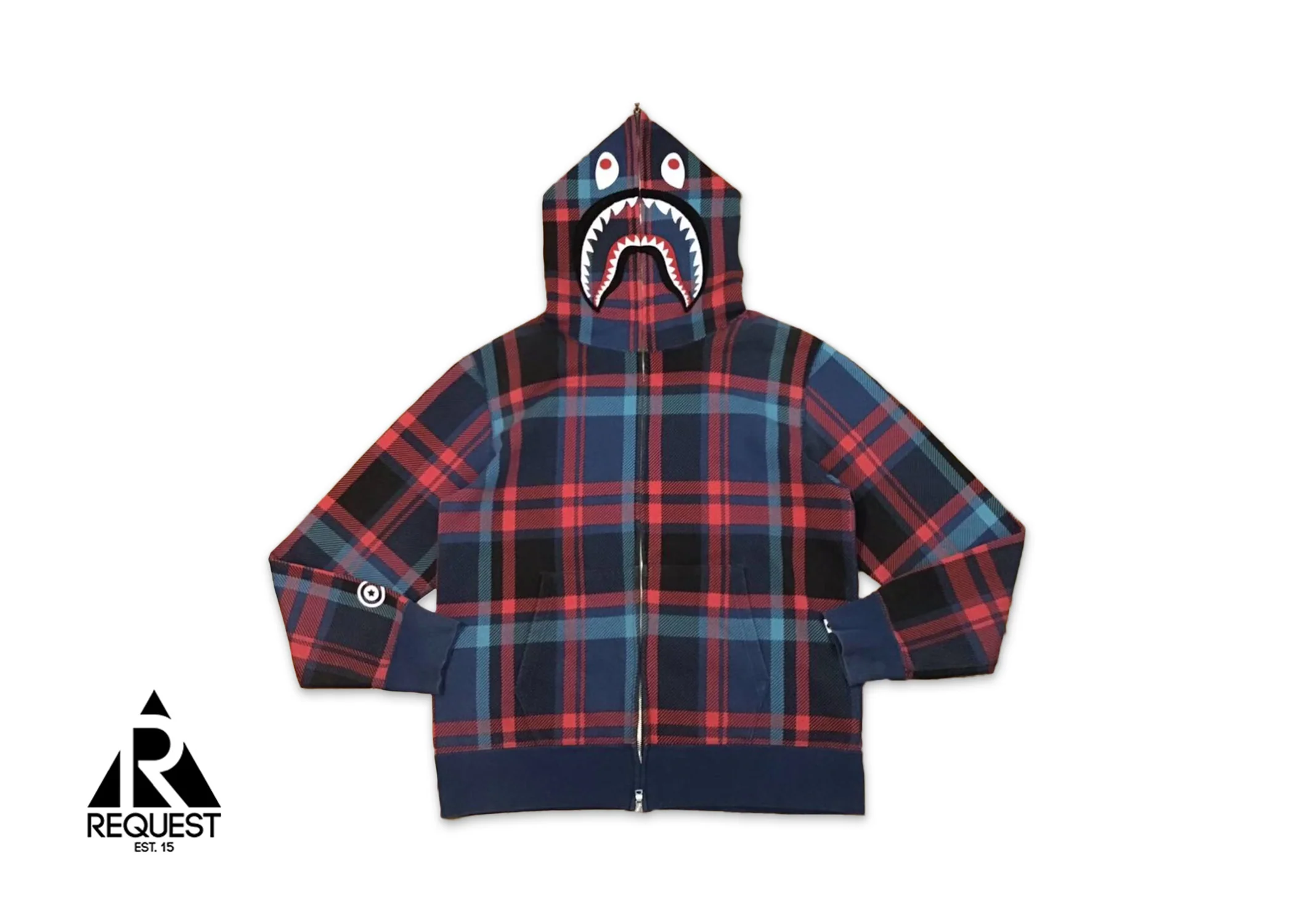 Check Shark Full Zip Hoodie SS23 "Navy"