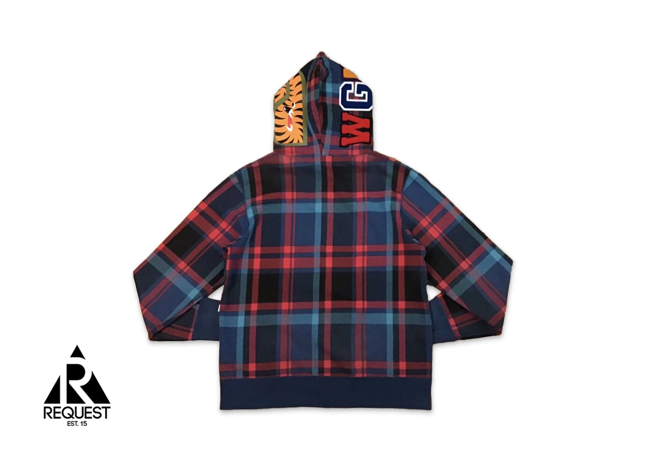 Check Shark Full Zip Hoodie SS23 "Navy" - Image 2