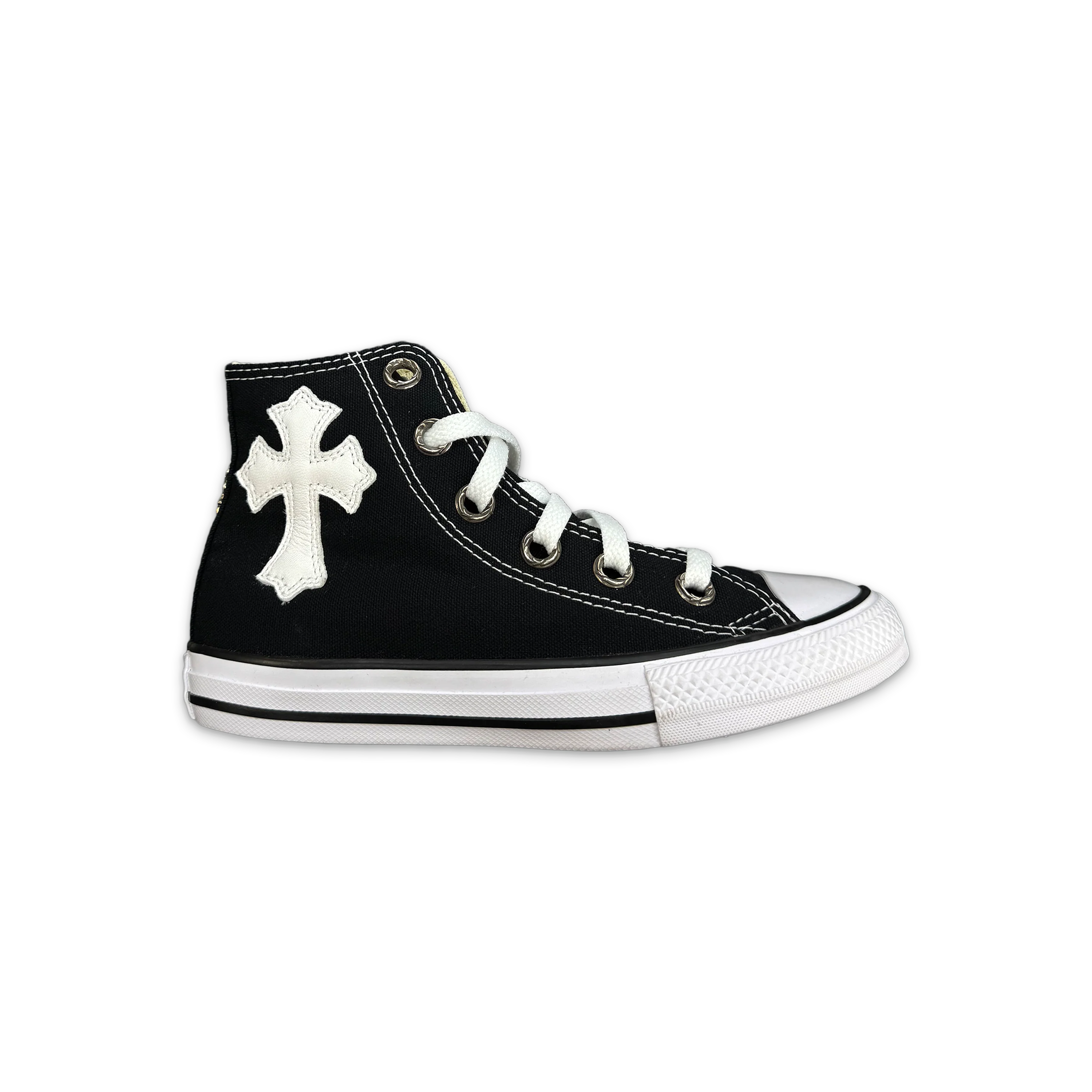 Chrome Hearts Chuck Taylor All Star Canvas High Top "Black"