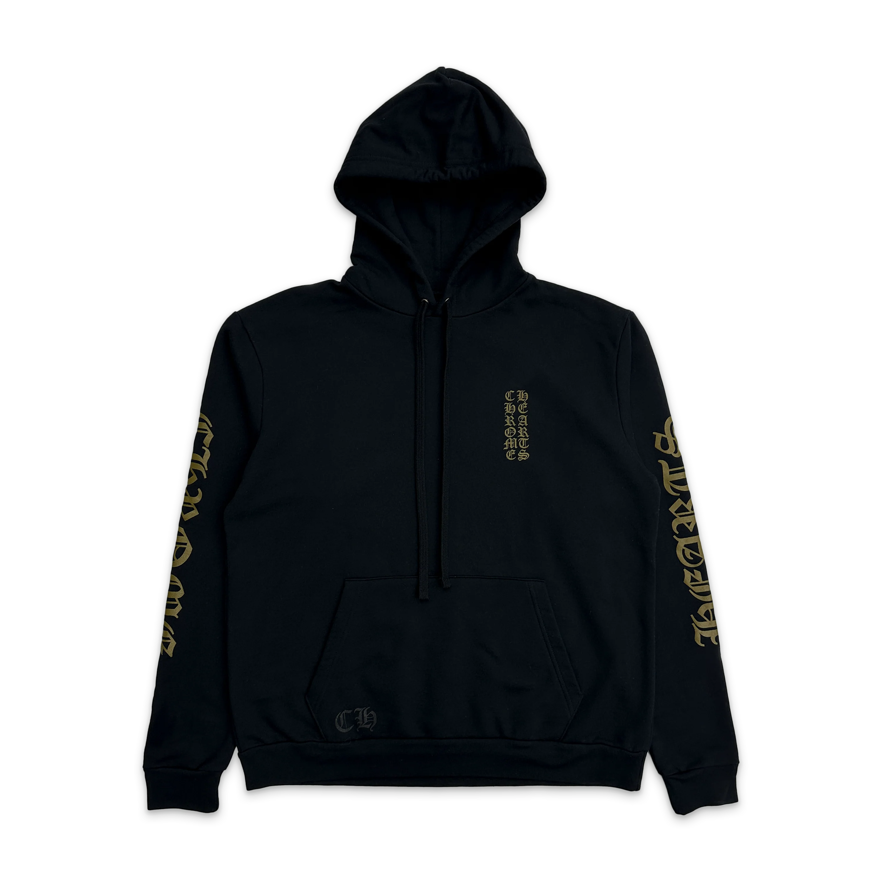 Chrome Hearts Vertical Logo Hoodie "Army Green"