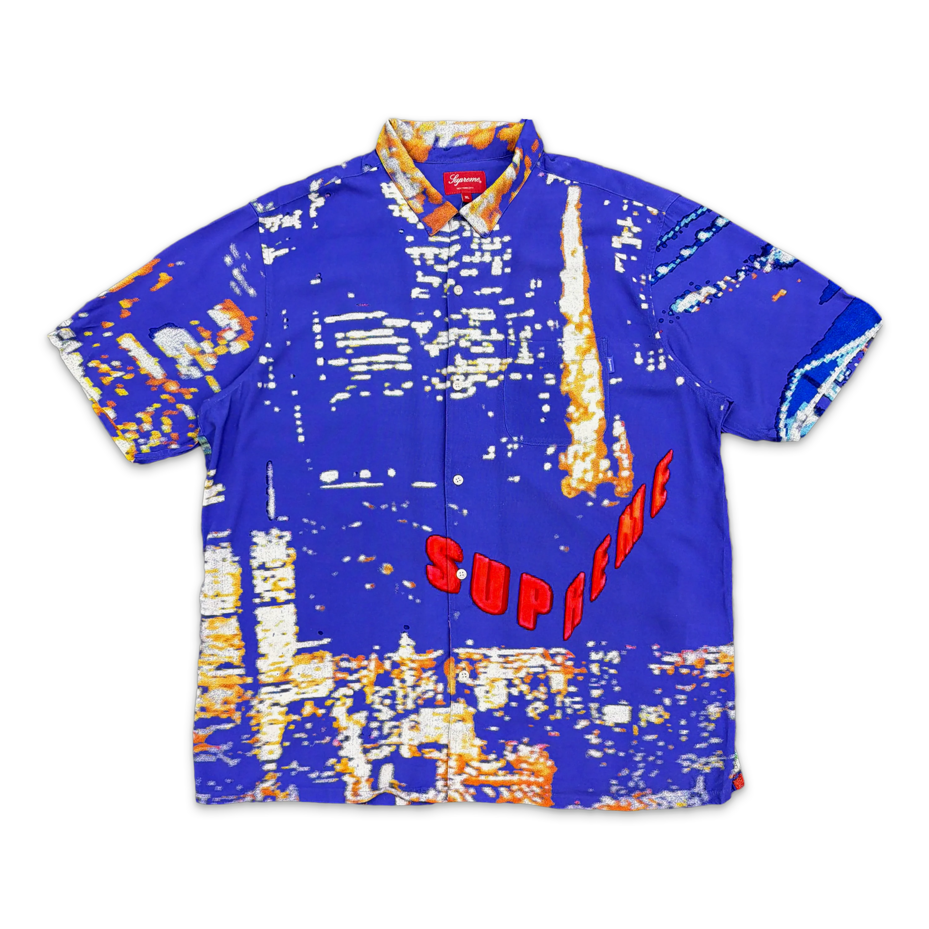 City Lights Rayon S/S Shirt "Purple"