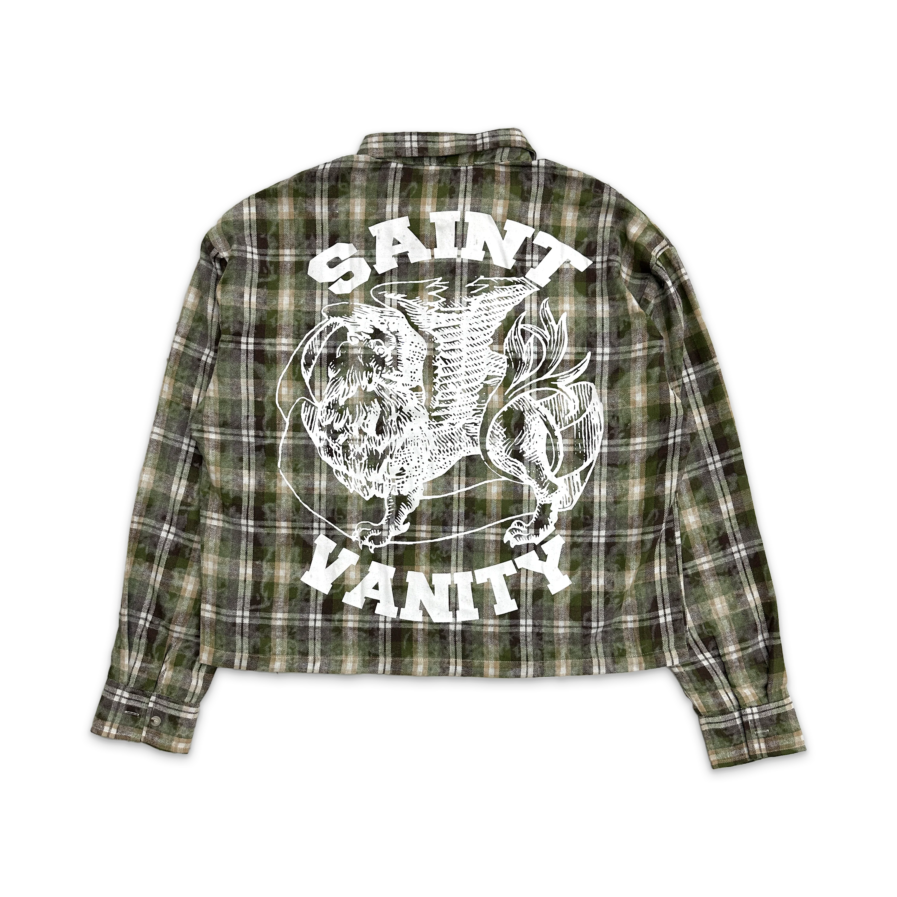 Classic Logo Flannel "Green & Brown" - Image 2