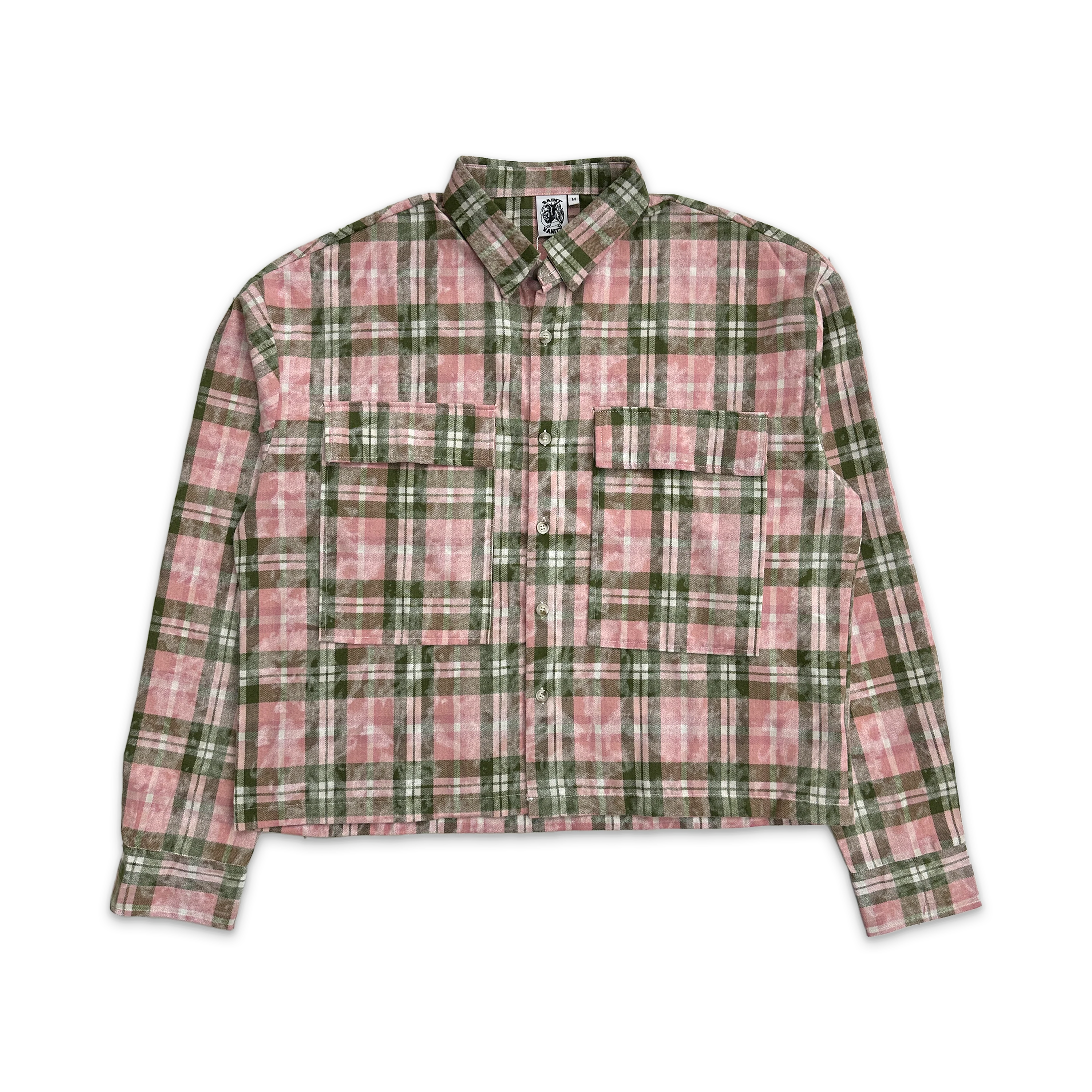 Classic Logo Flannel "Pink & Green"