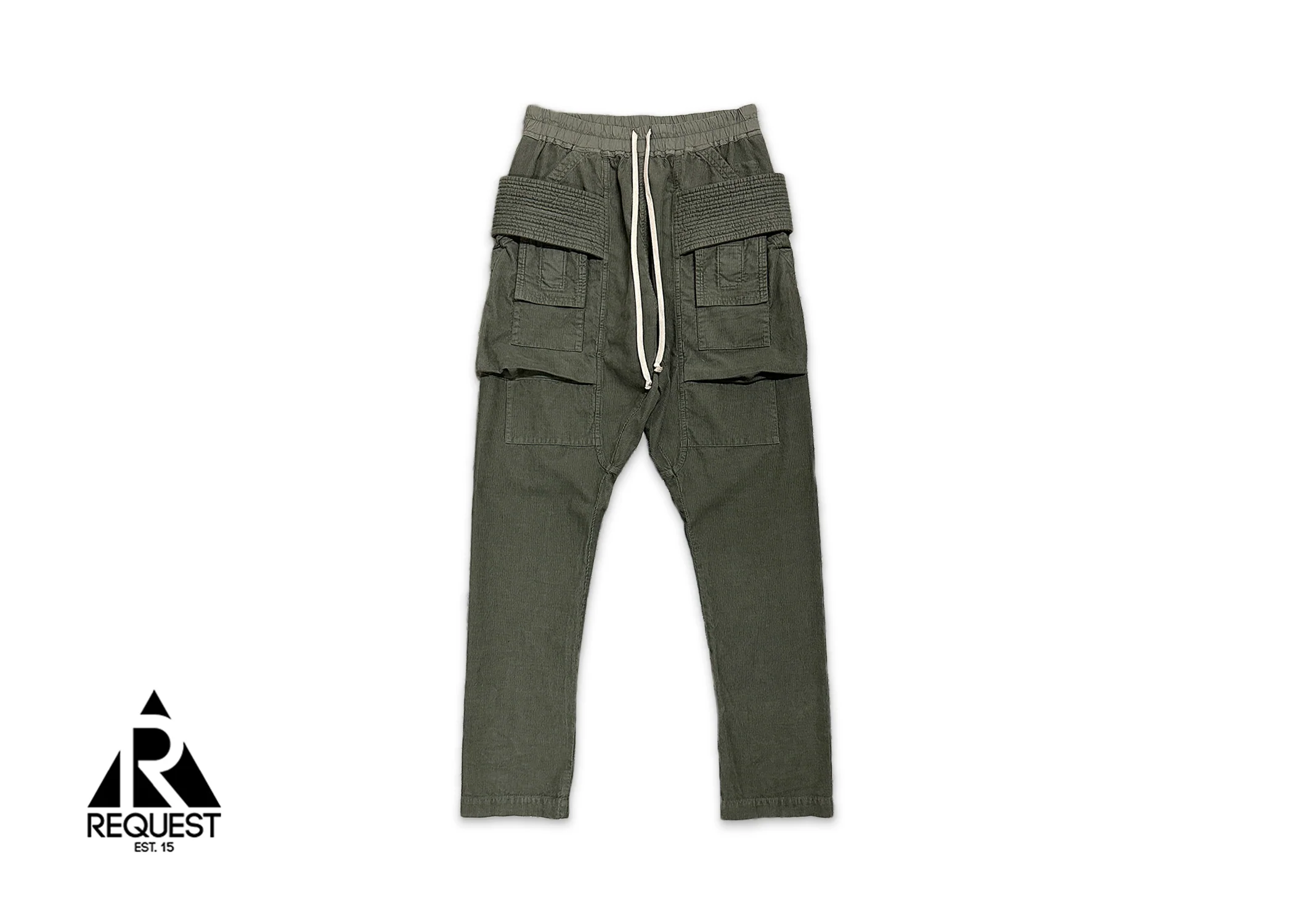 Corduroy Creatch Cargo Drawstring "Sage"
