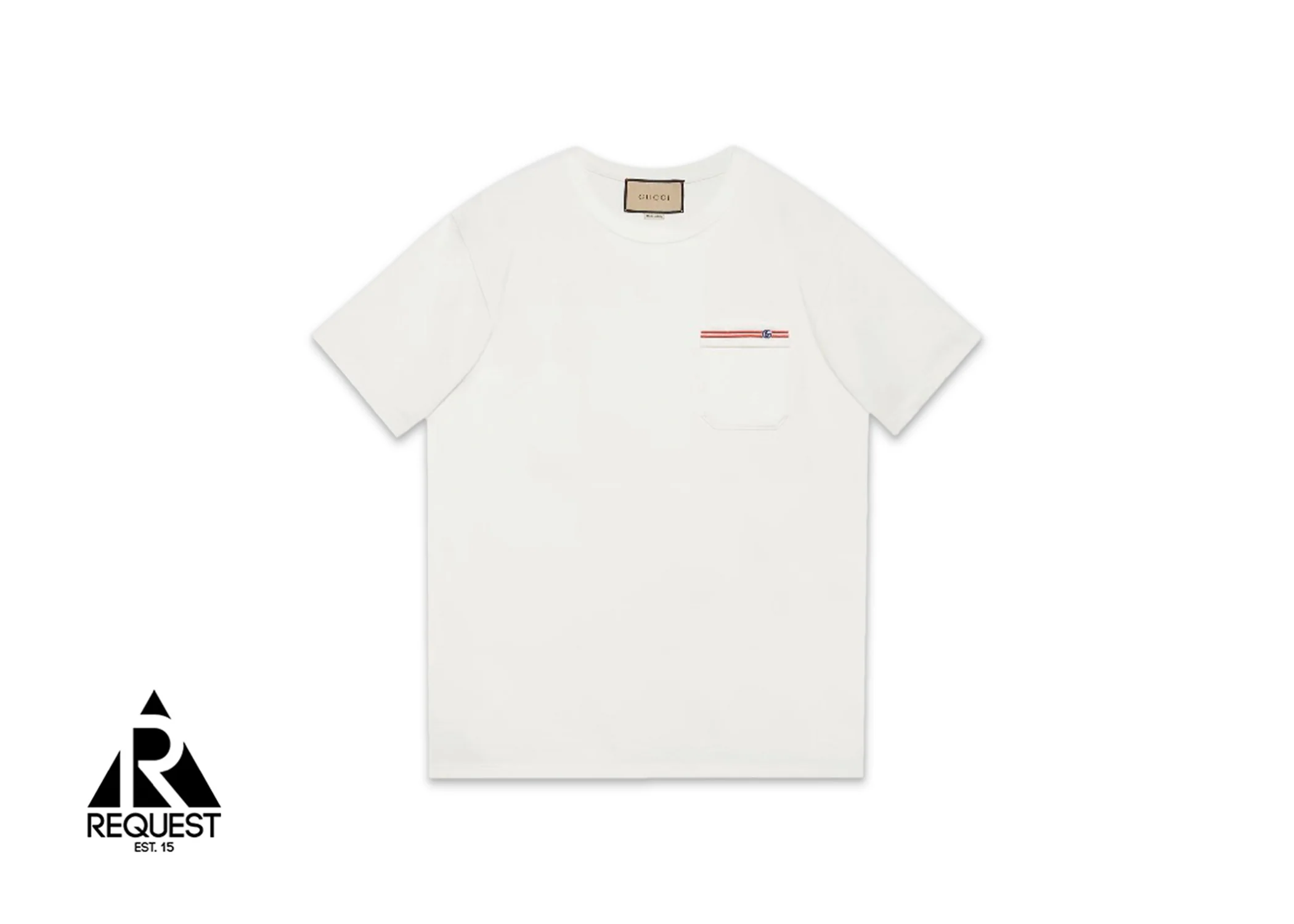 Cotton Embroidery Tee "White"
