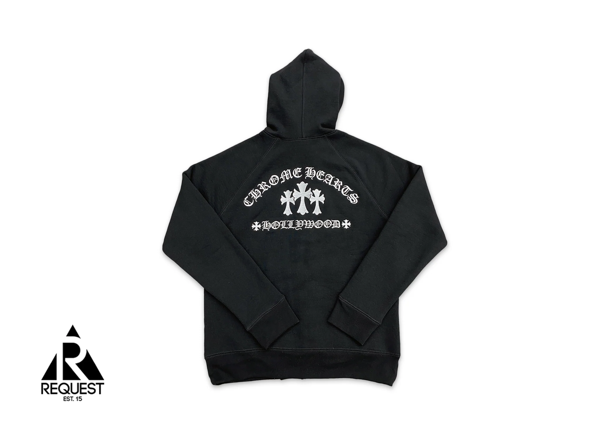 Cross Full Zip Hoodie “Black Hollywood” - Image 2