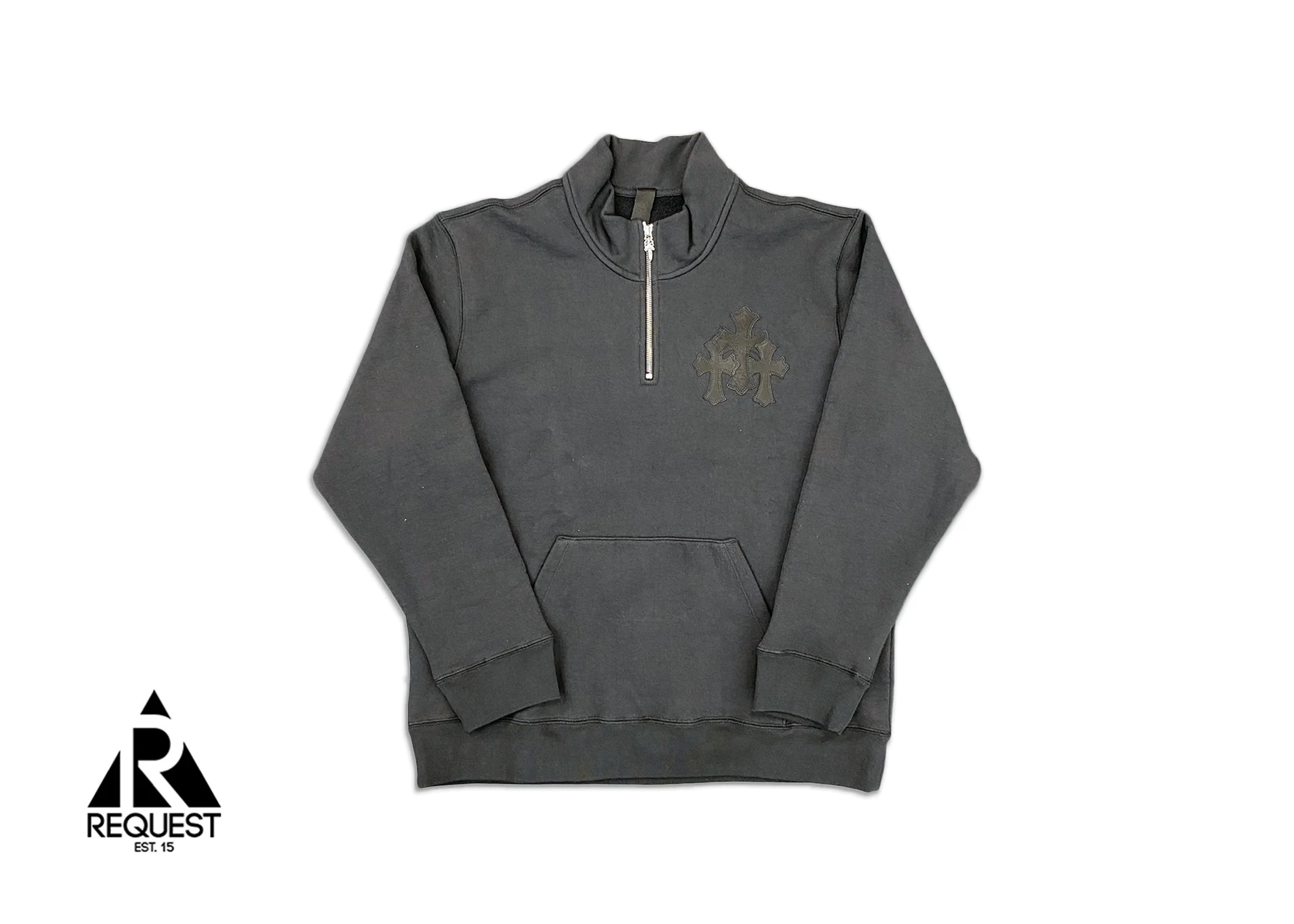 Cross Patch Half Zip "Black"