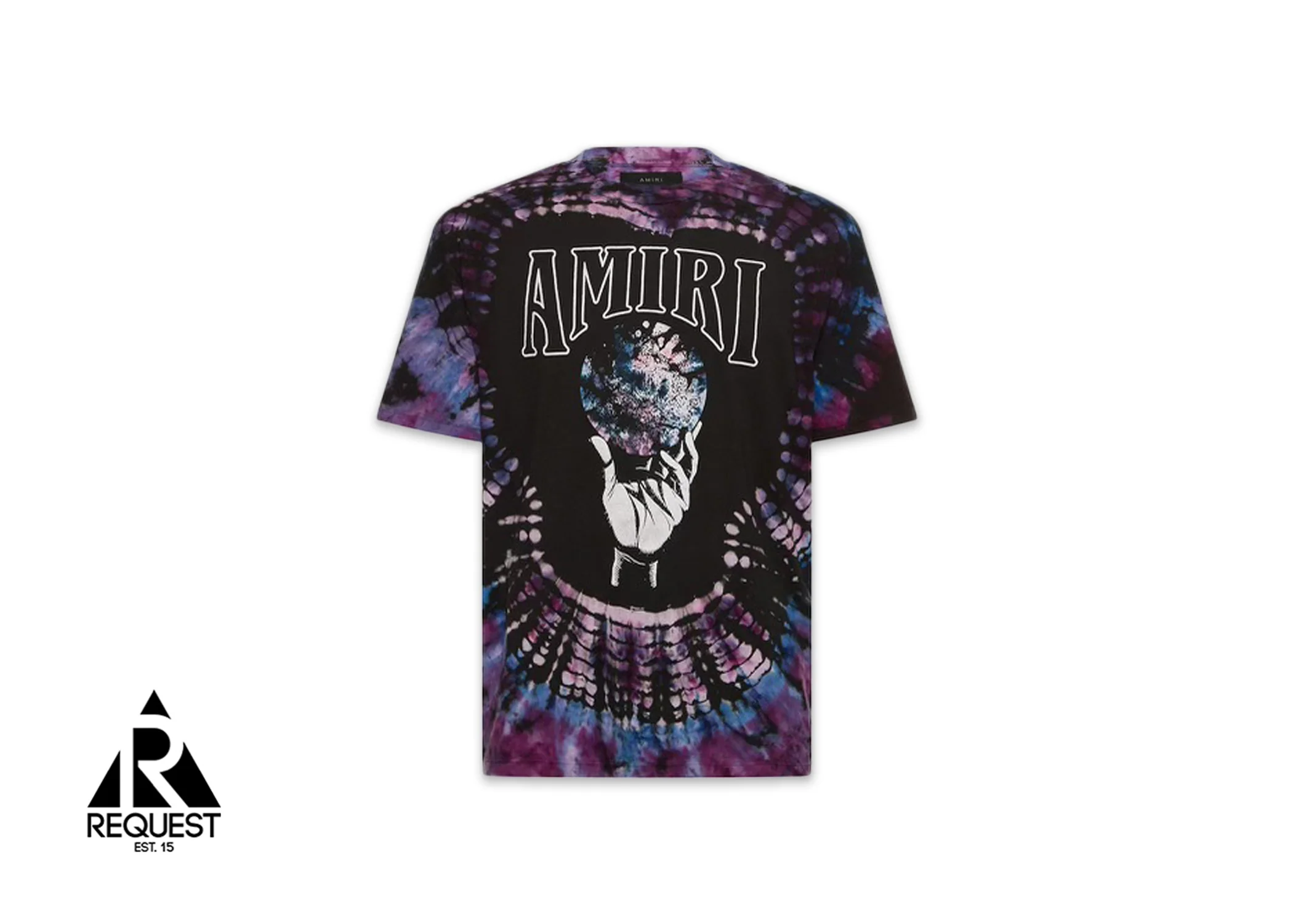 Crystal Ball Tie Dye Tee “Purple”