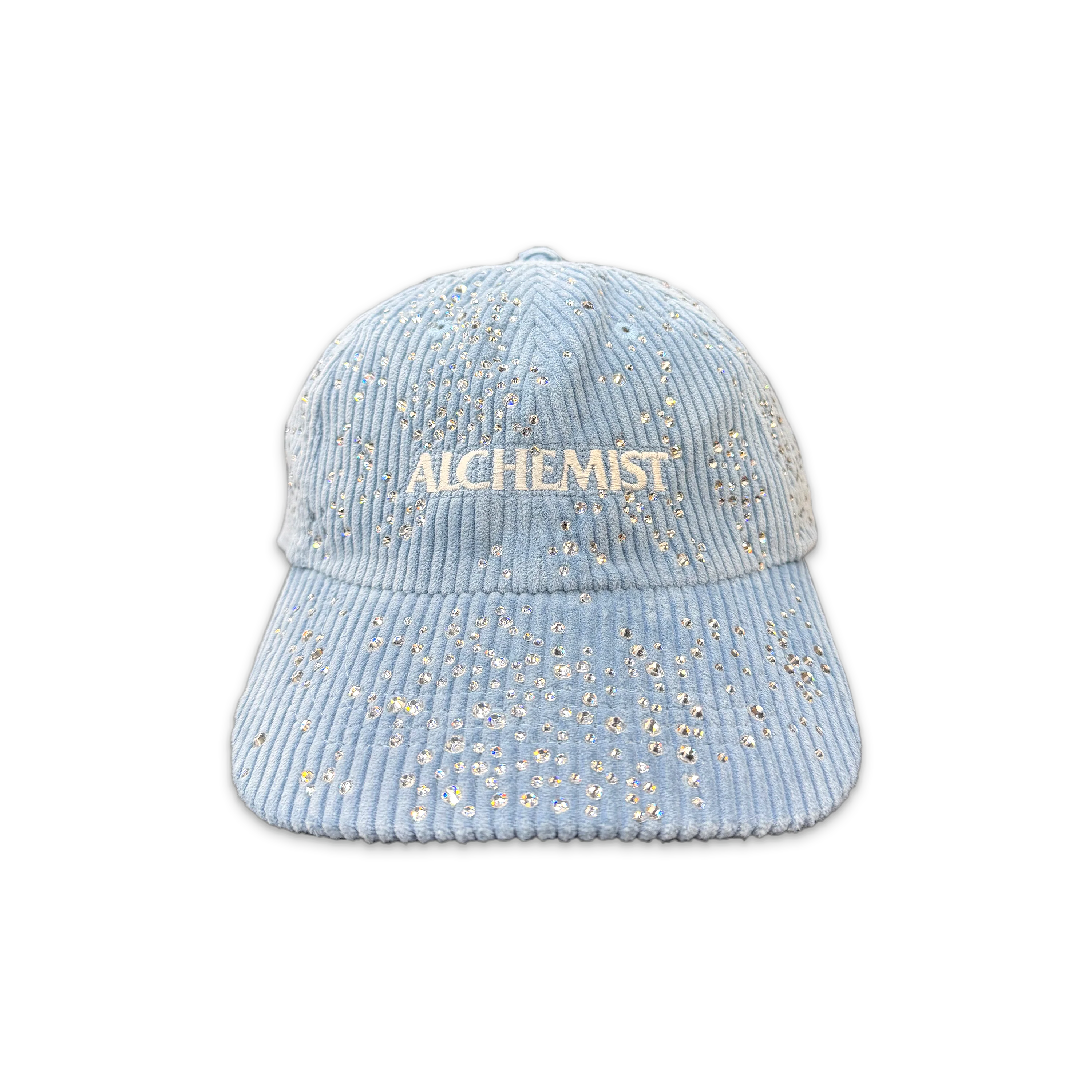 Crystal Corduroy Logo Trucker "Water Blue"