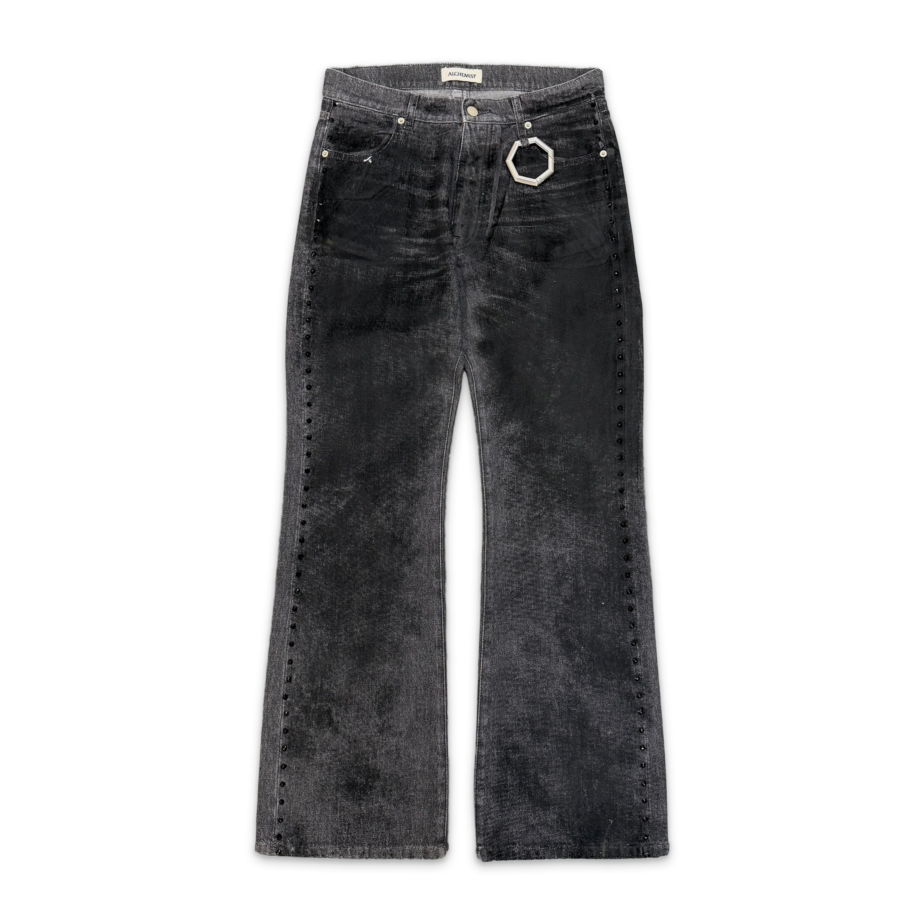 Crystal Studio Jeans “Flocked Black”