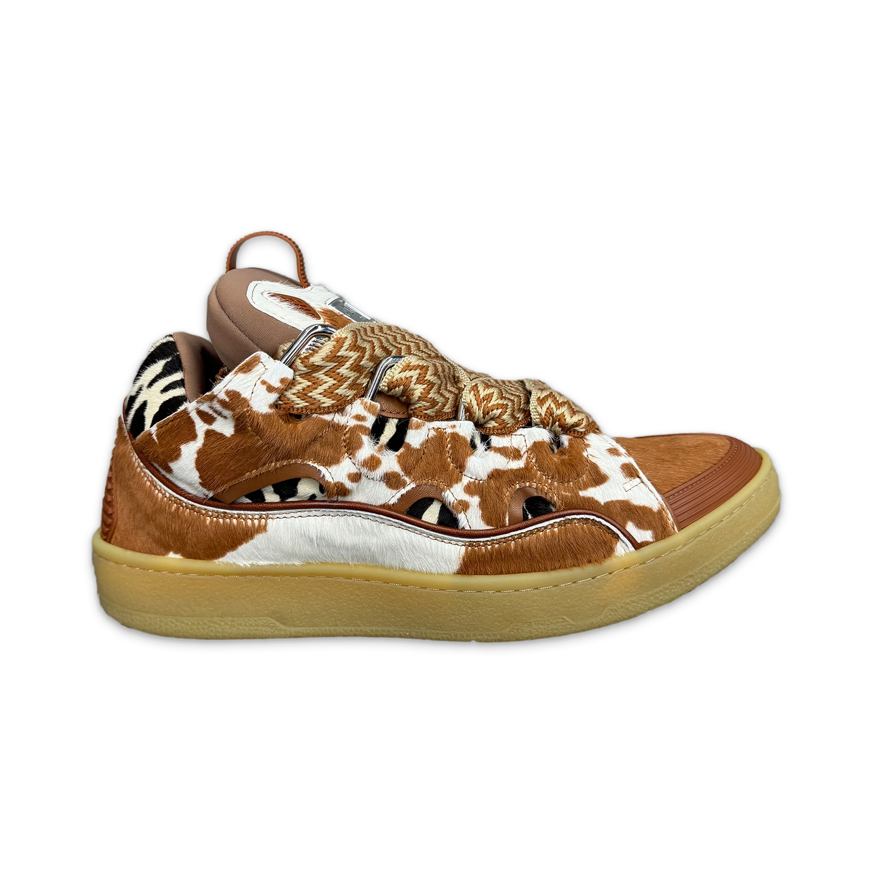 Curb Sneaker "Beige Pony Hair"