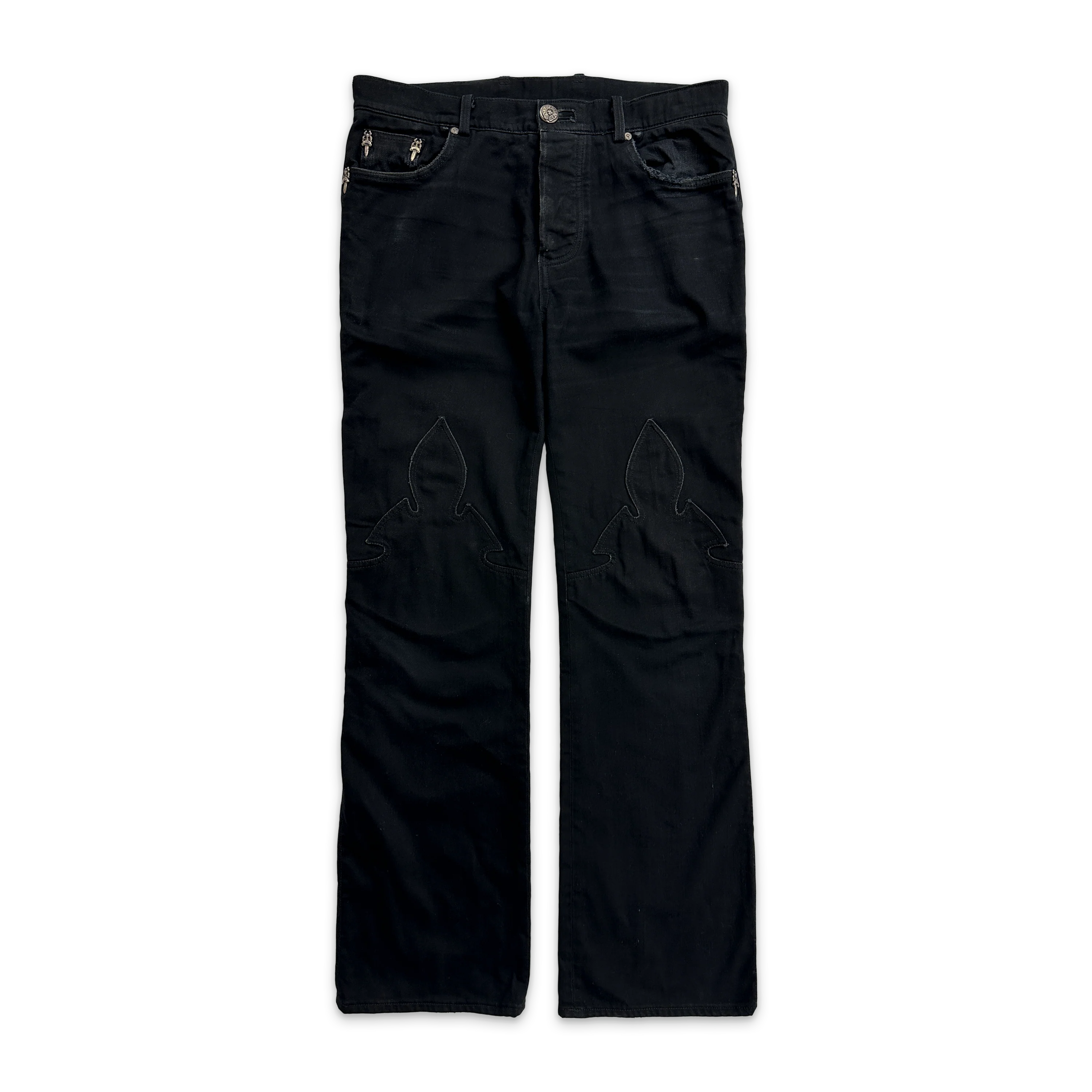 Dagger Detail Jeans "Black"