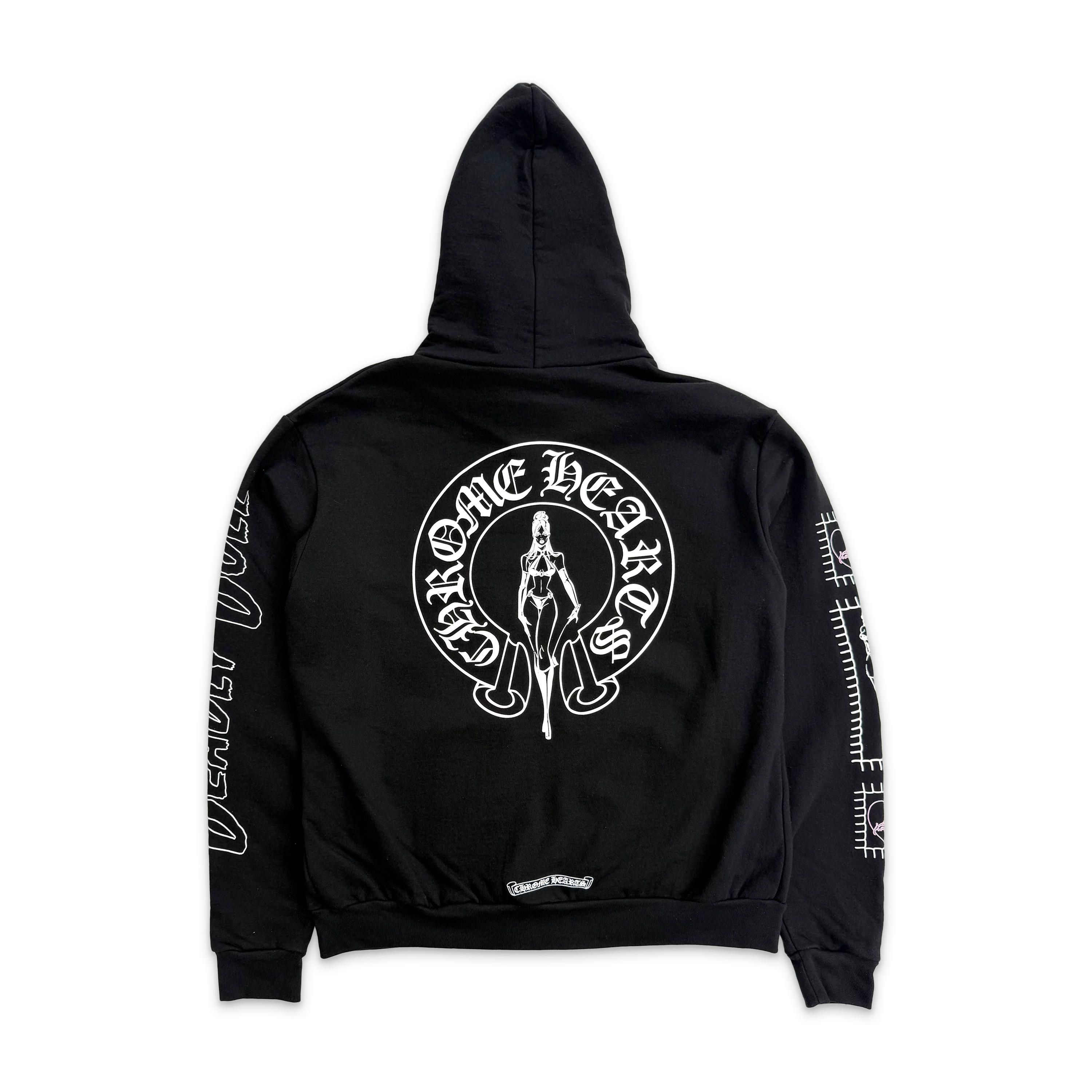 Deadly Doll Art Basel 2025 Zip Up Hoodie "Black Pink" - Image 2
