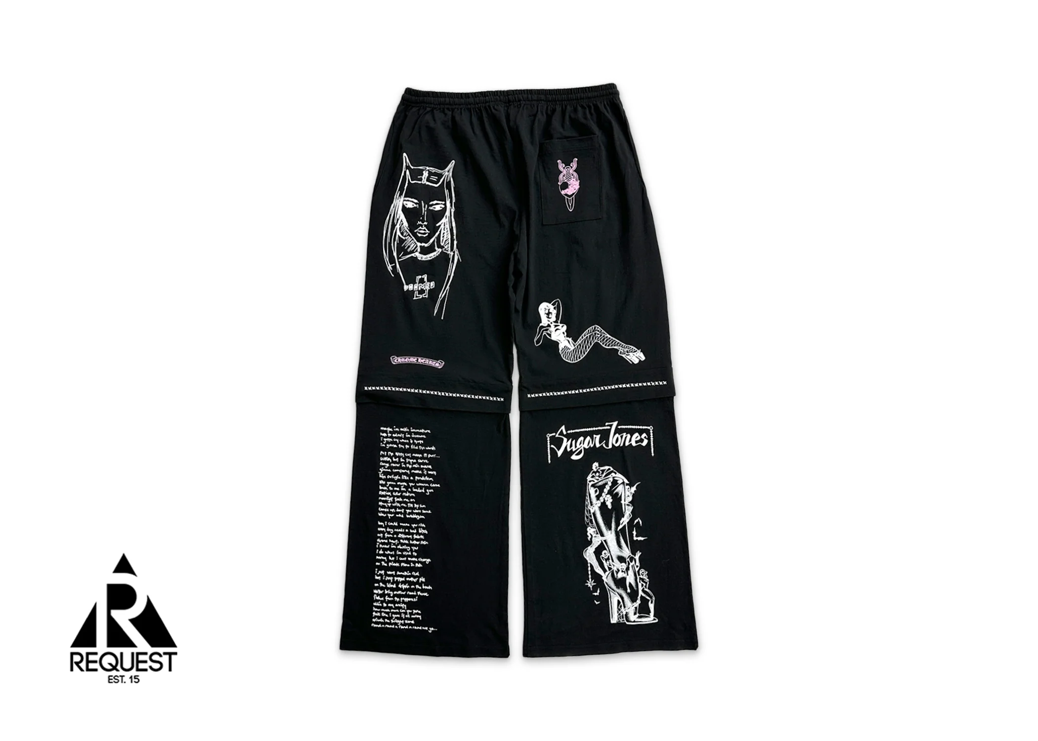 Deadly Doll Flared Sweatpants "Black" - Image 2