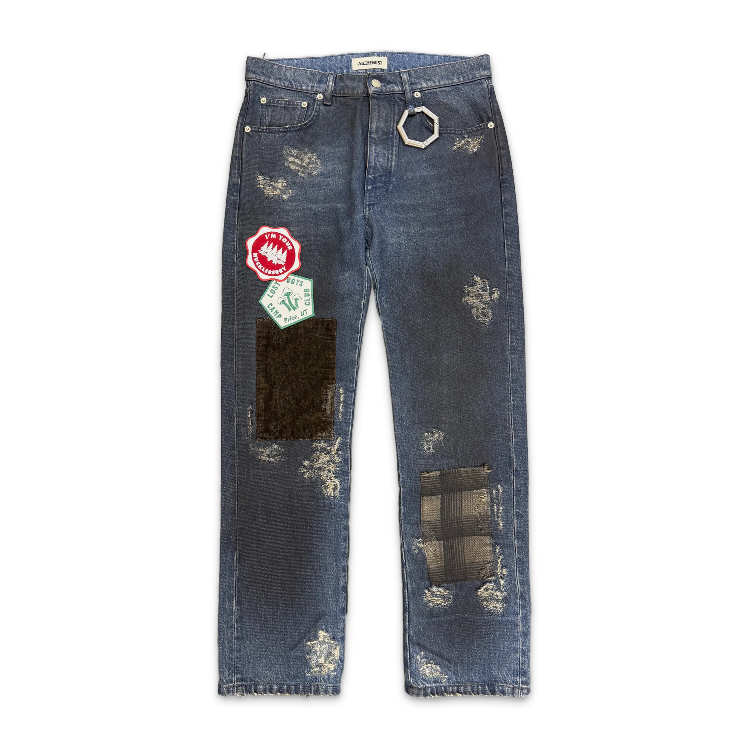 Dean Patch Jeans "Dark Indigo"