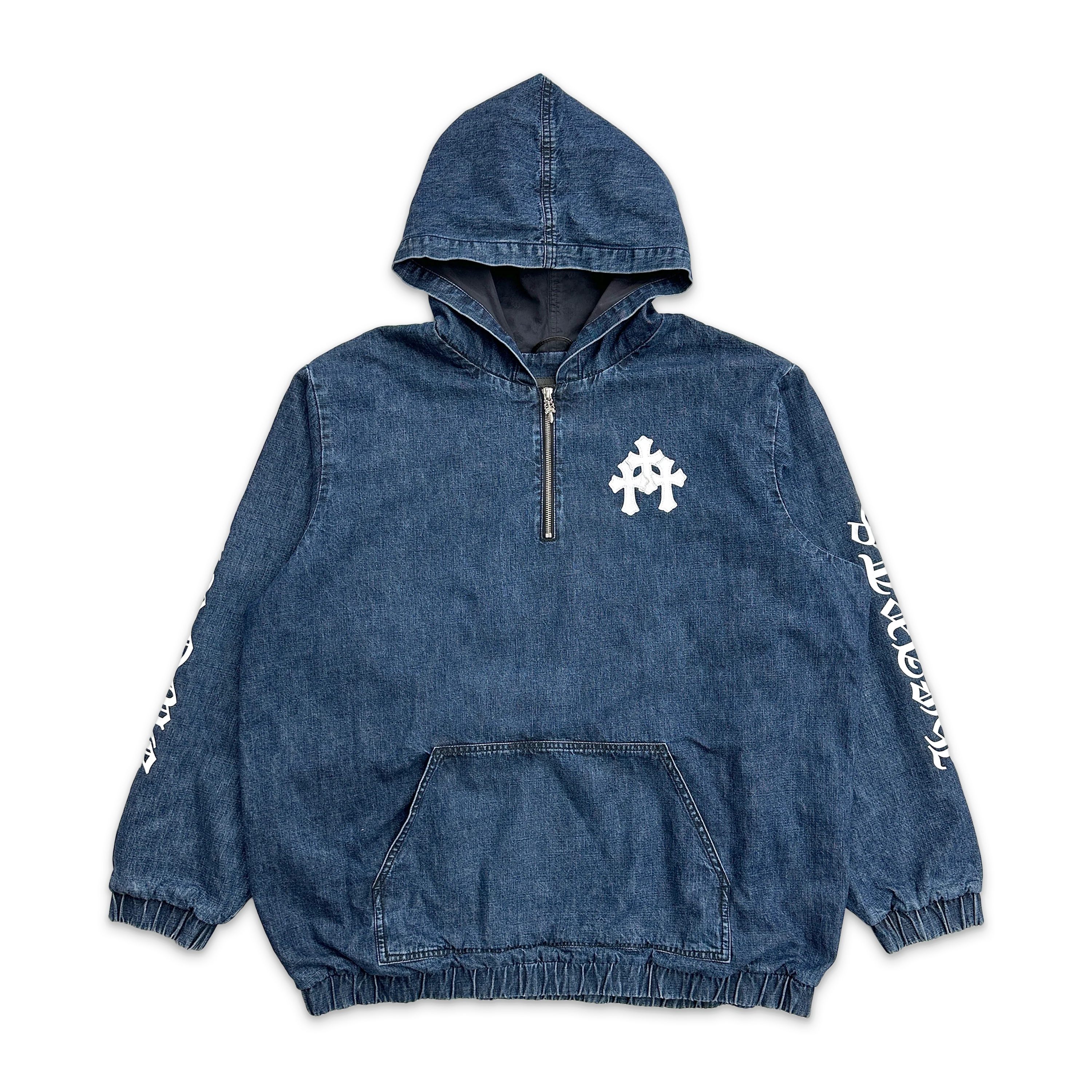 Denim Anorak Half Zip Jacket "Indigo"