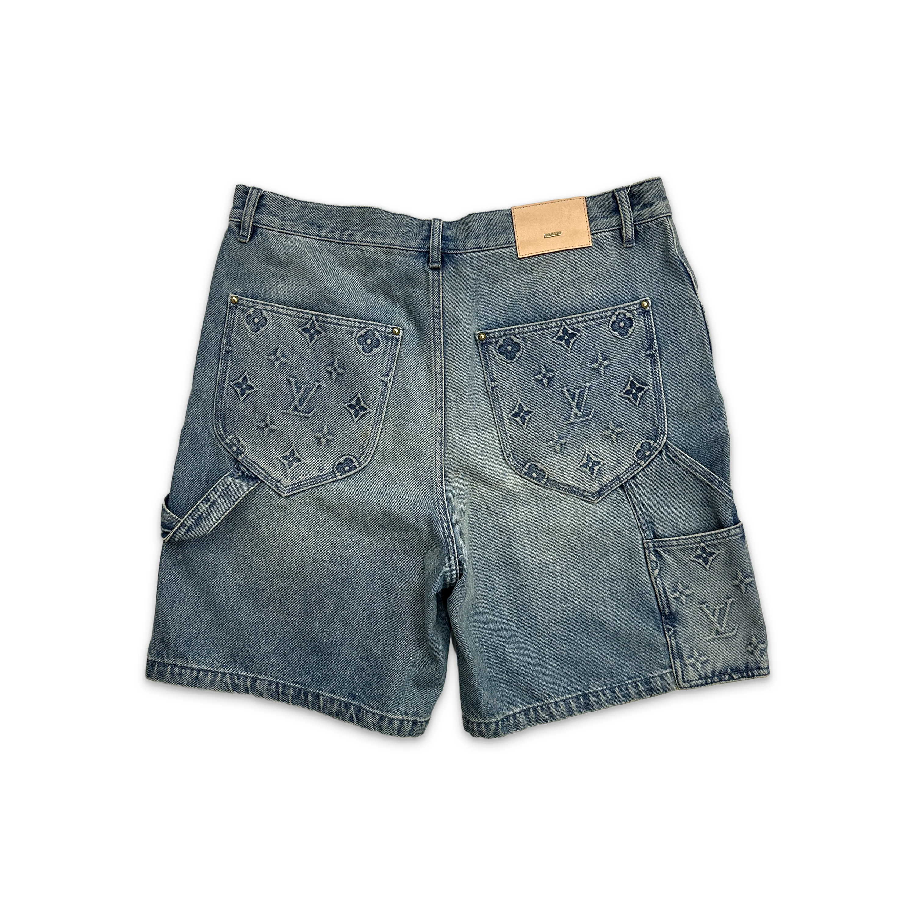 Denim Carpenter Shorts “Blue” - Image 2
