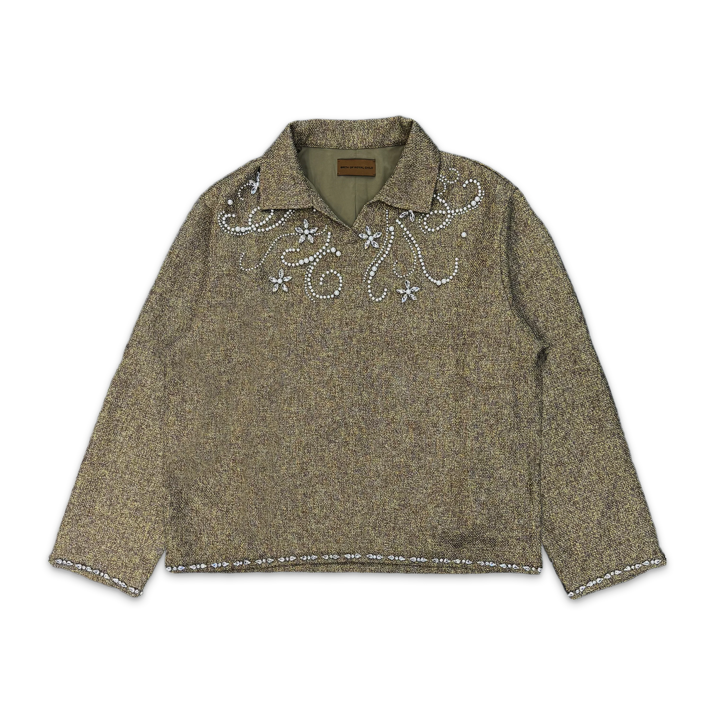 Diamond Floral Top "Green"