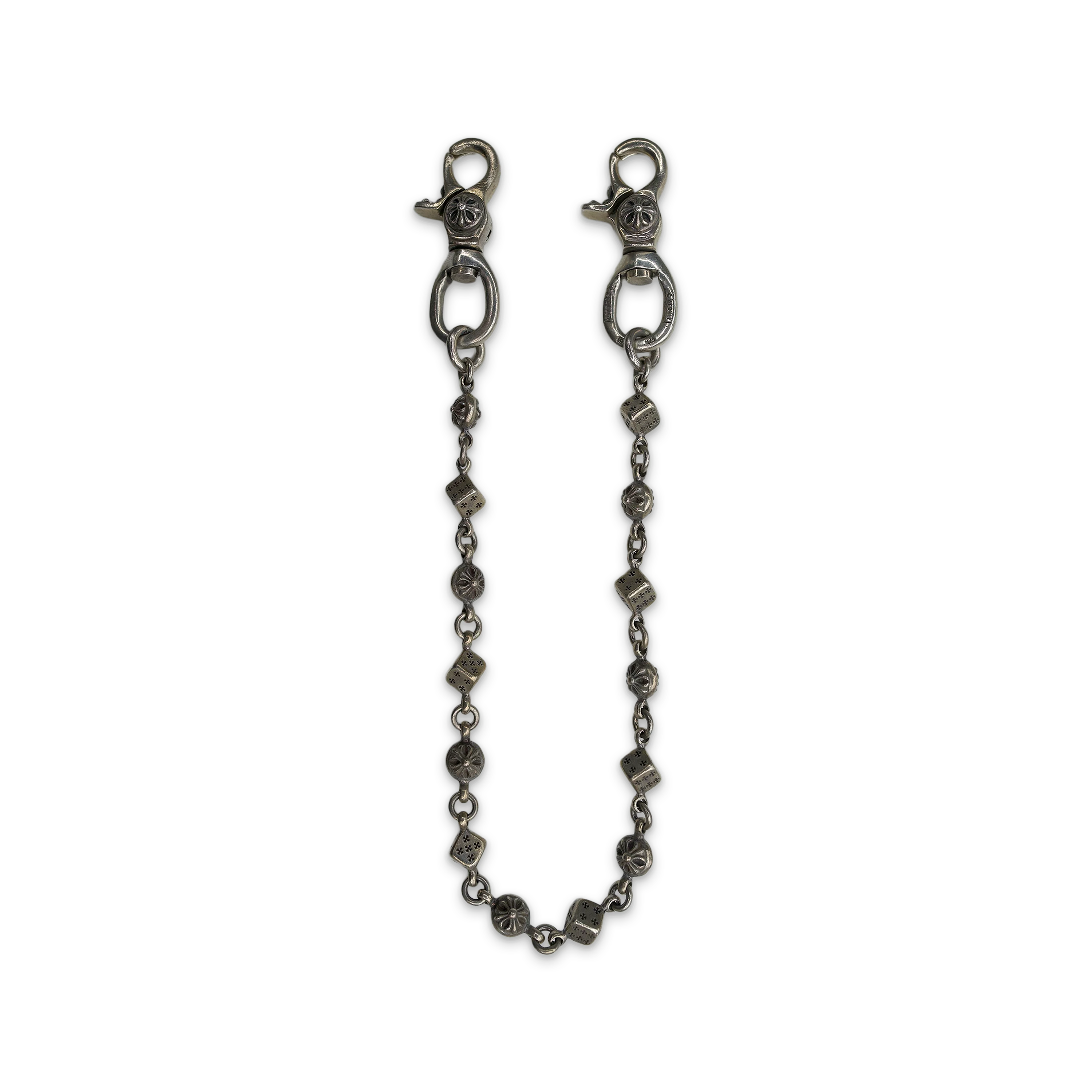 Dice and CH Plus Cross Ball Wallet Chain